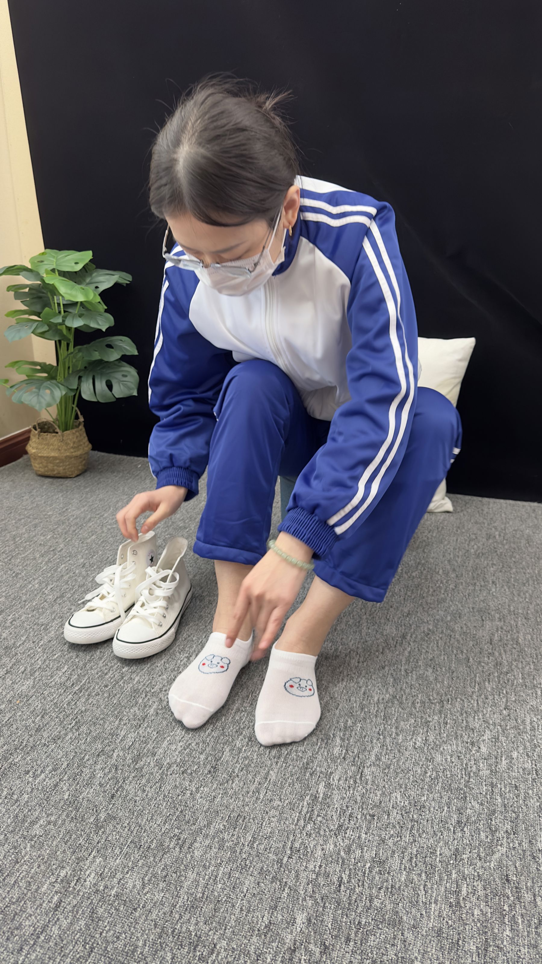 三禾摄影 No.008 校服 帆布鞋 船袜 短丝/(153P)