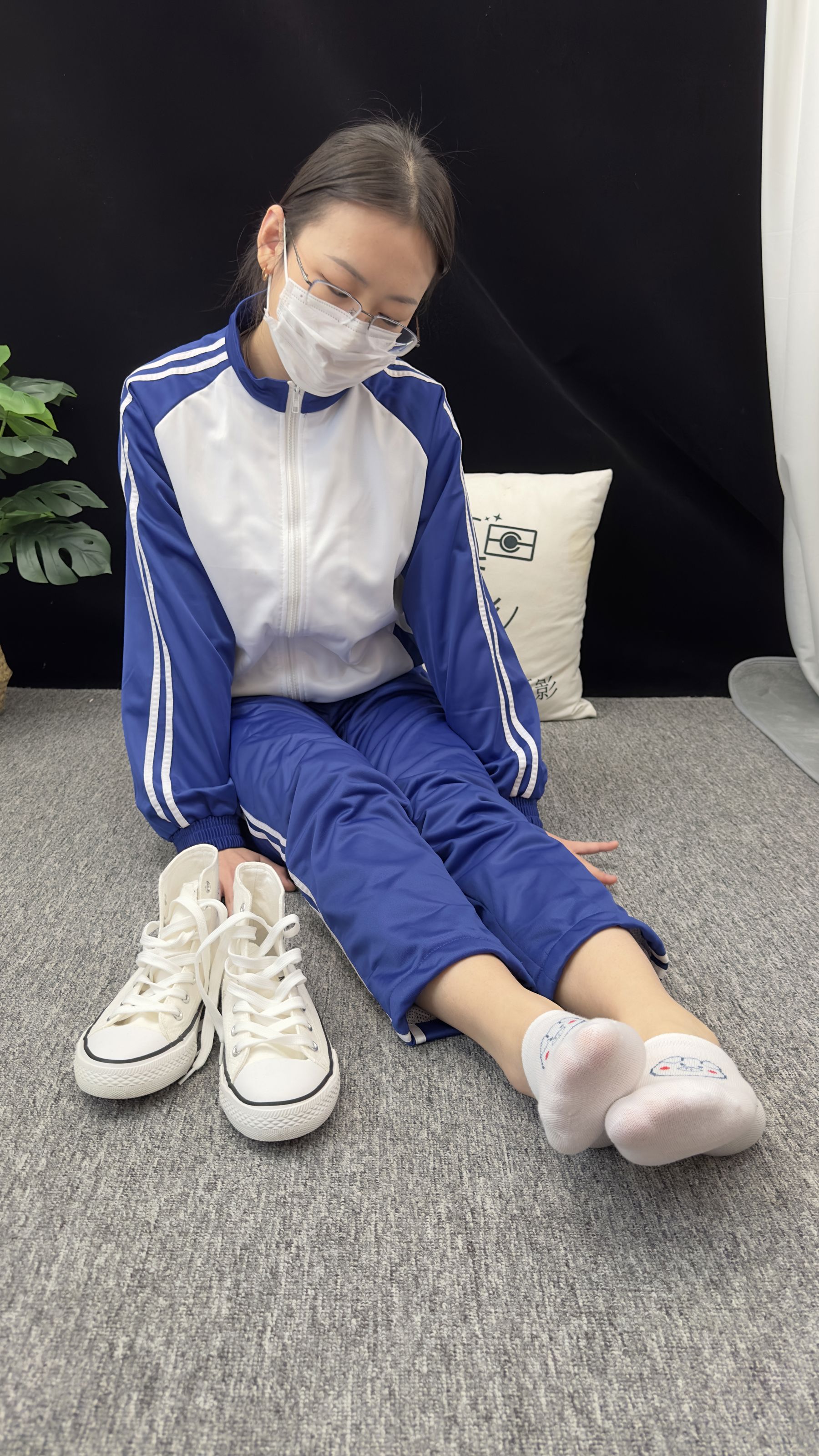 三禾摄影 No.008 校服 帆布鞋 船袜 短丝/(153P)