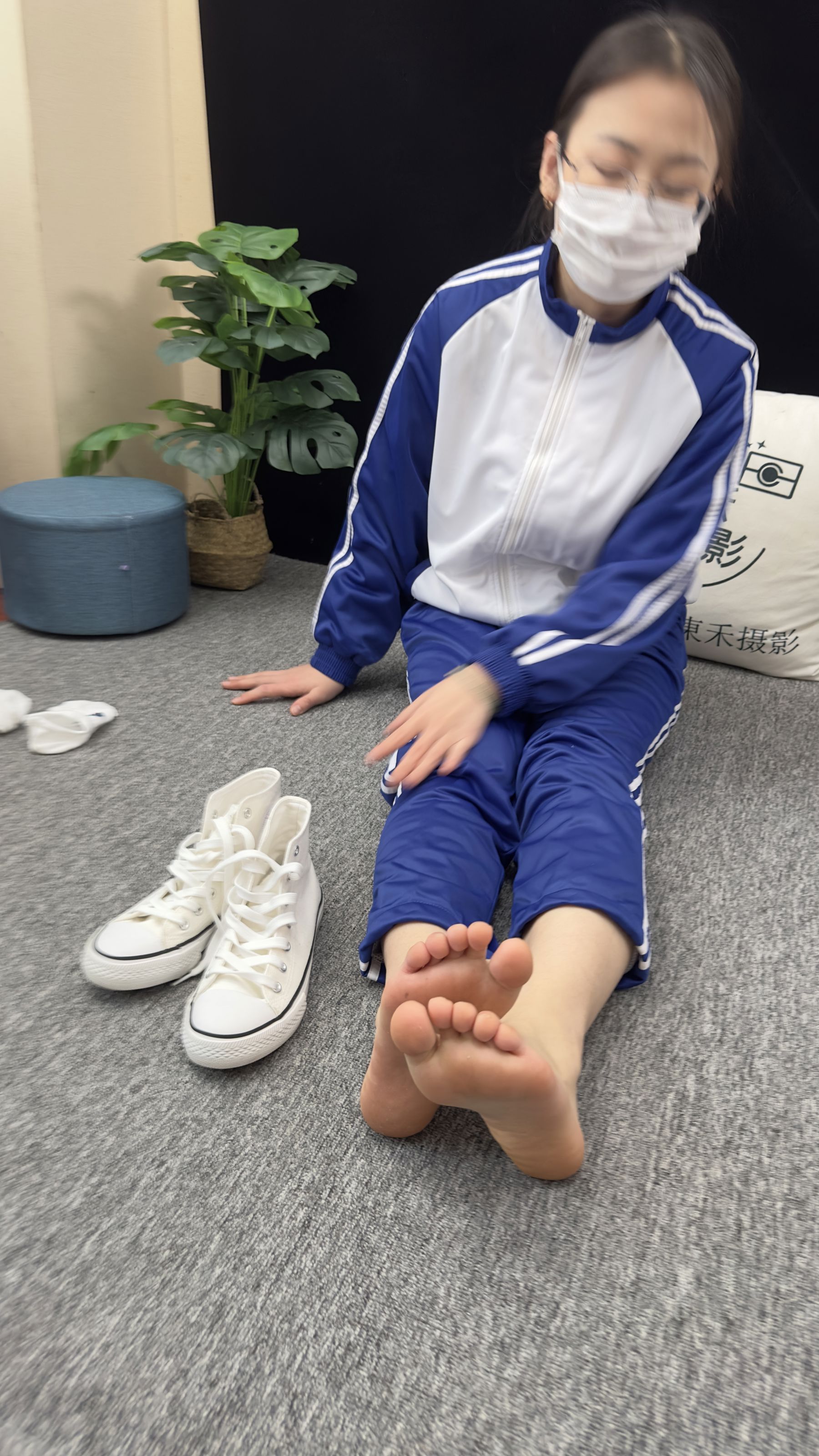 三禾摄影 No.008 校服 帆布鞋 船袜 短丝/(153P)