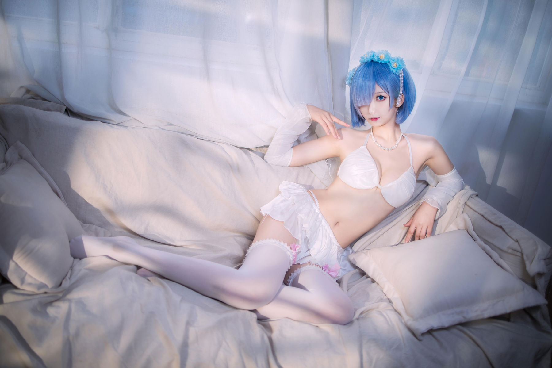 动漫博主 封疆疆v - 蕾姆花嫁/(26P)