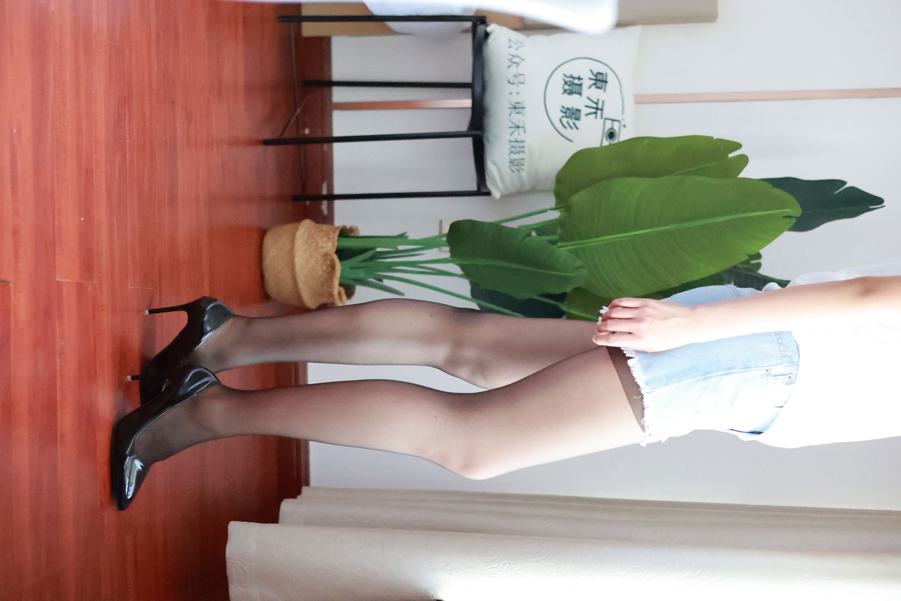 三禾摄影 No.012 牛仔热裤 高跟 长丝/(208P)