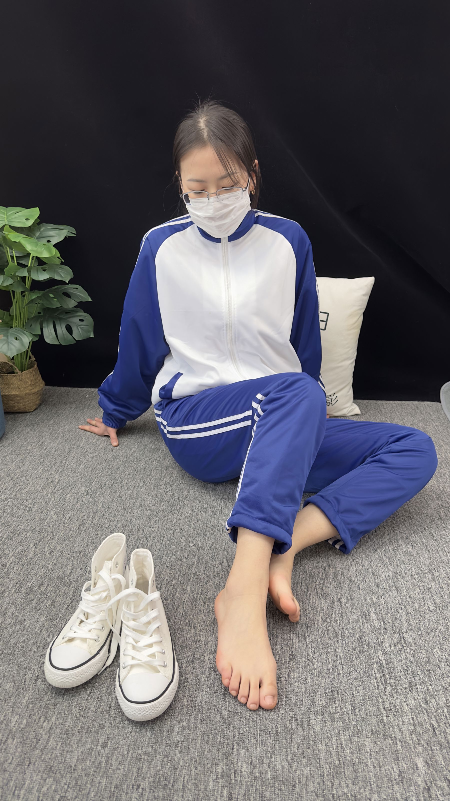 三禾摄影 No.008 校服 帆布鞋 船袜 短丝/(153P)