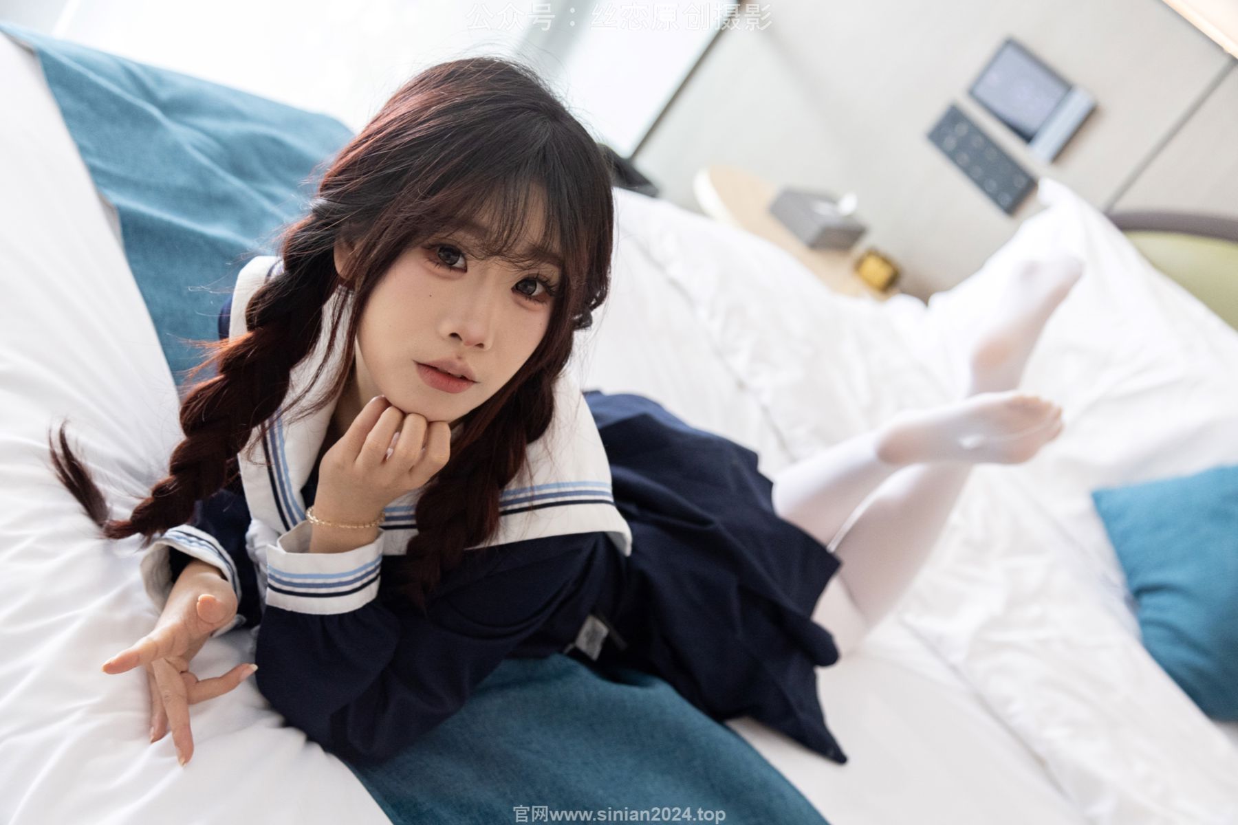 丝恋摄影 No.001 小梦 - 乐福鞋 厚白丝/(243P)