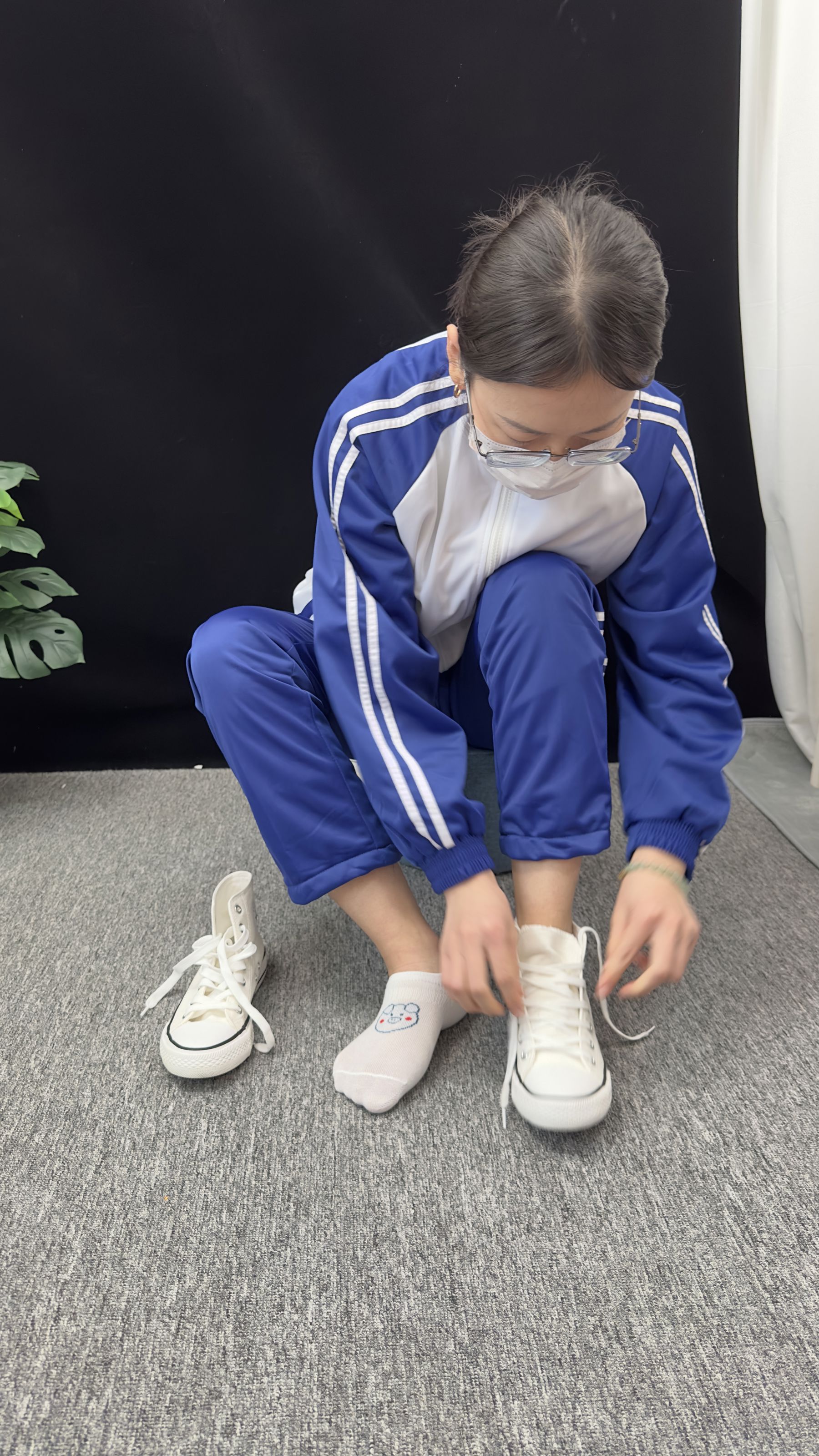 三禾摄影 No.008 校服 帆布鞋 船袜 短丝/(153P)