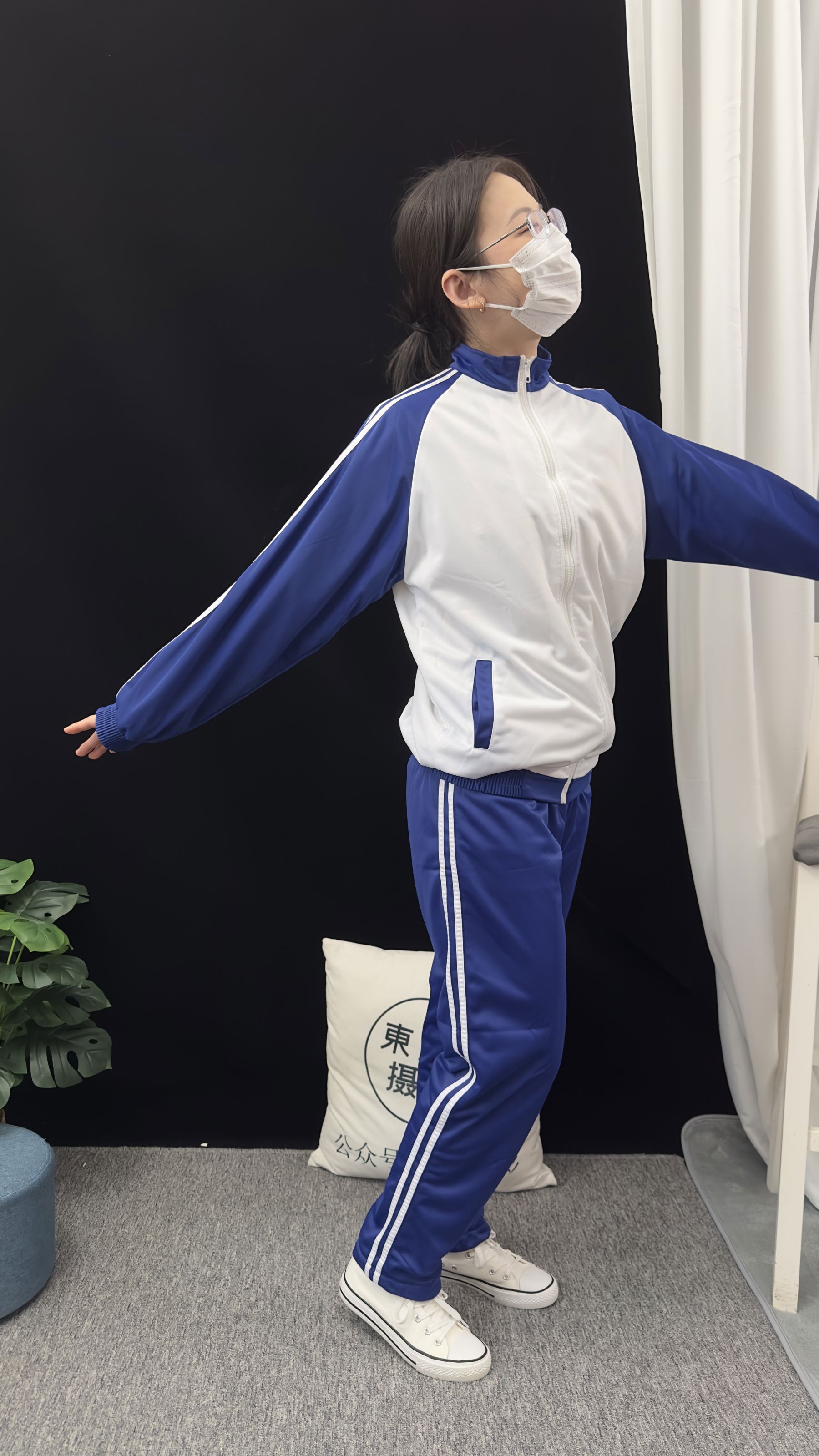 三禾摄影 No.008 校服 帆布鞋 船袜 短丝/(153P)