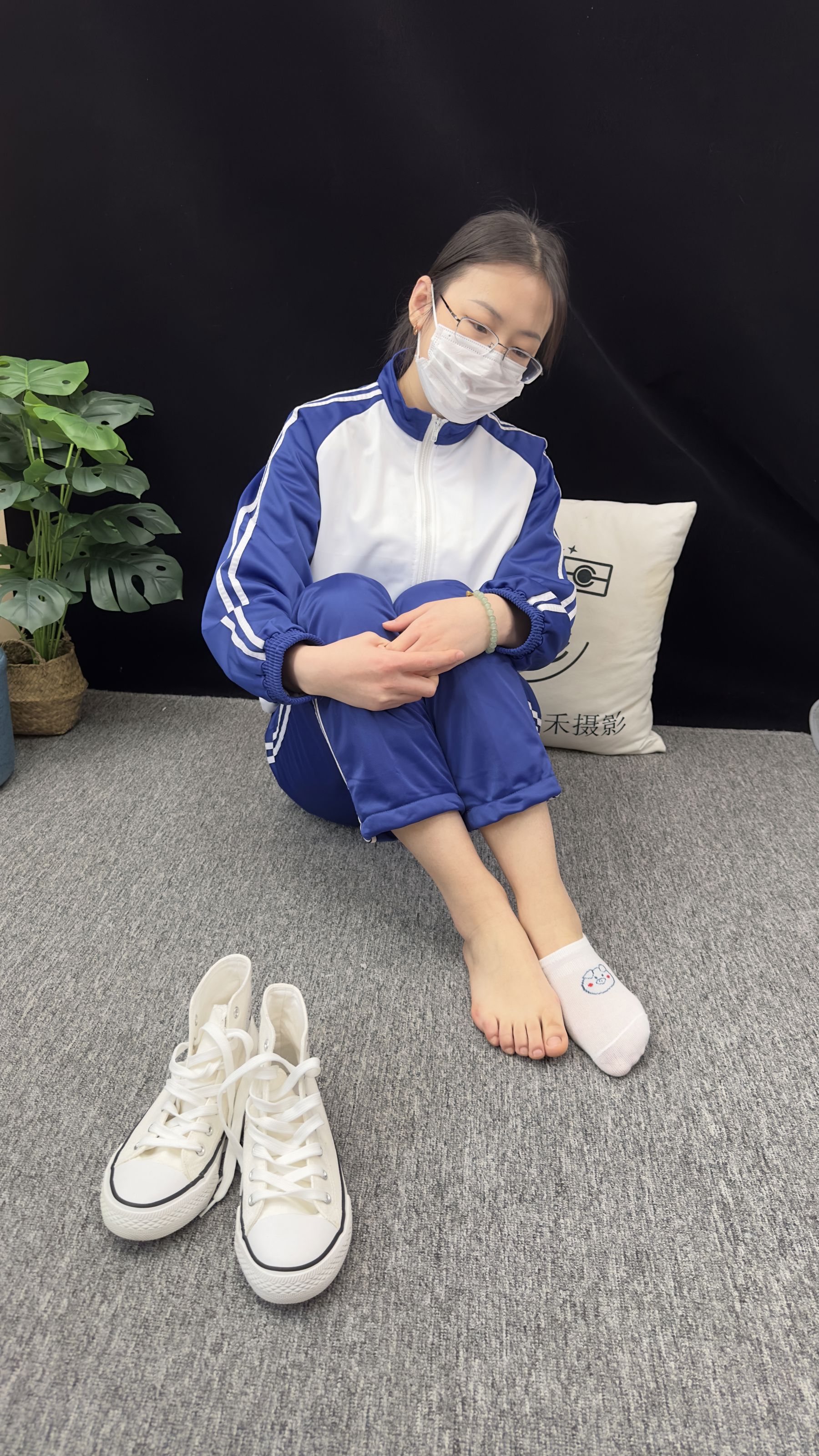 三禾摄影 No.008 校服 帆布鞋 船袜 短丝/(153P)