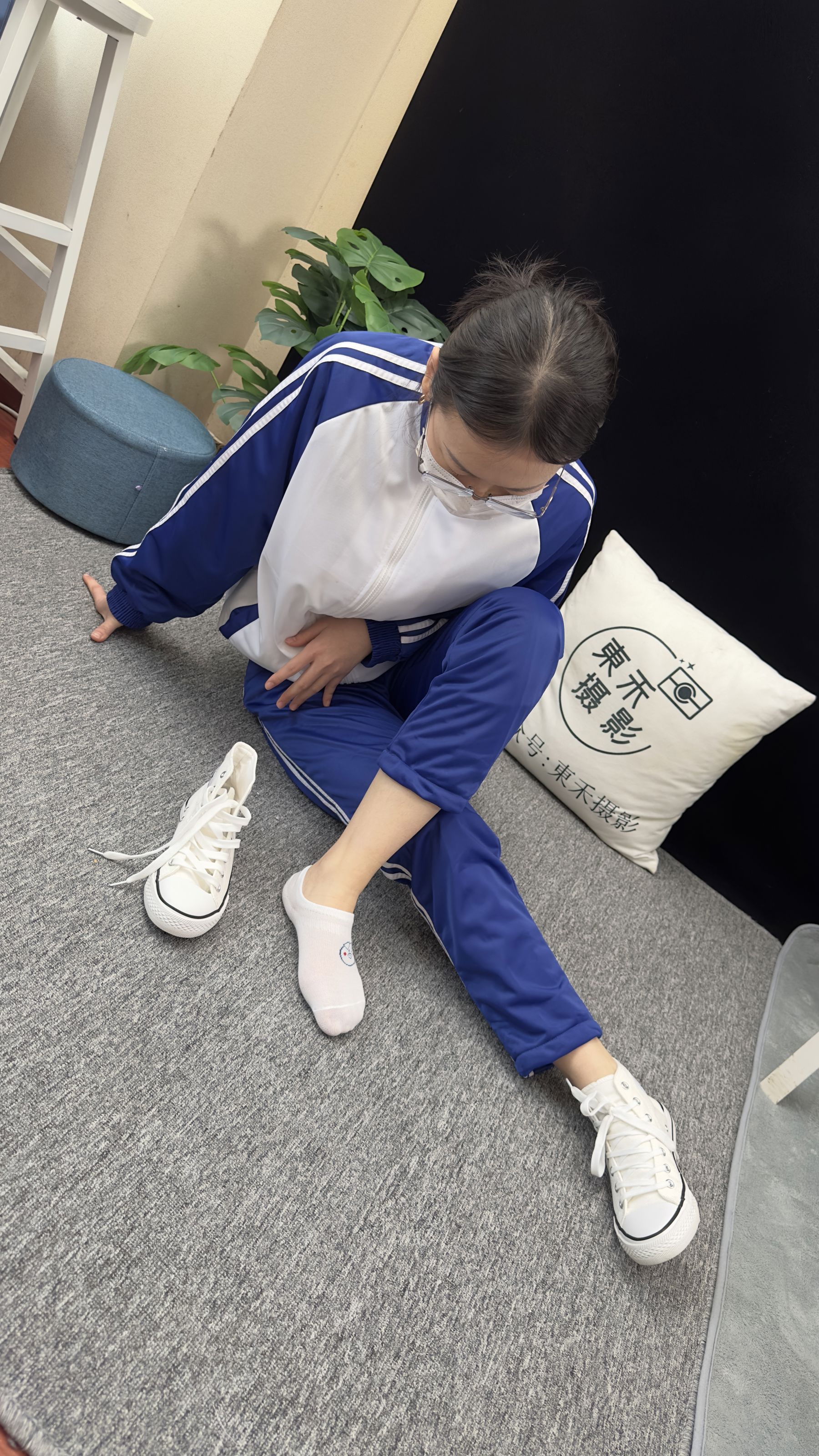 三禾摄影 No.008 校服 帆布鞋 船袜 短丝/(153P)