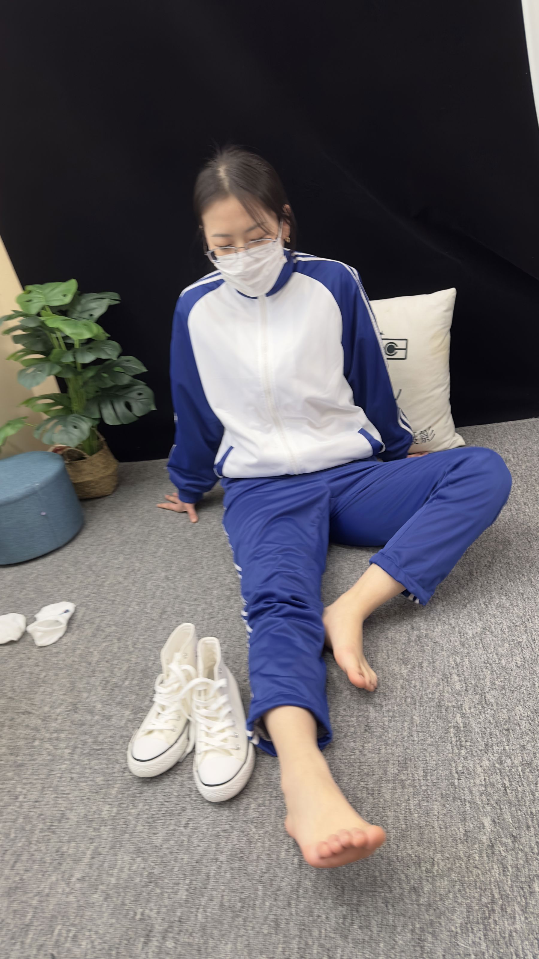 三禾摄影 No.008 校服 帆布鞋 船袜 短丝/(153P)