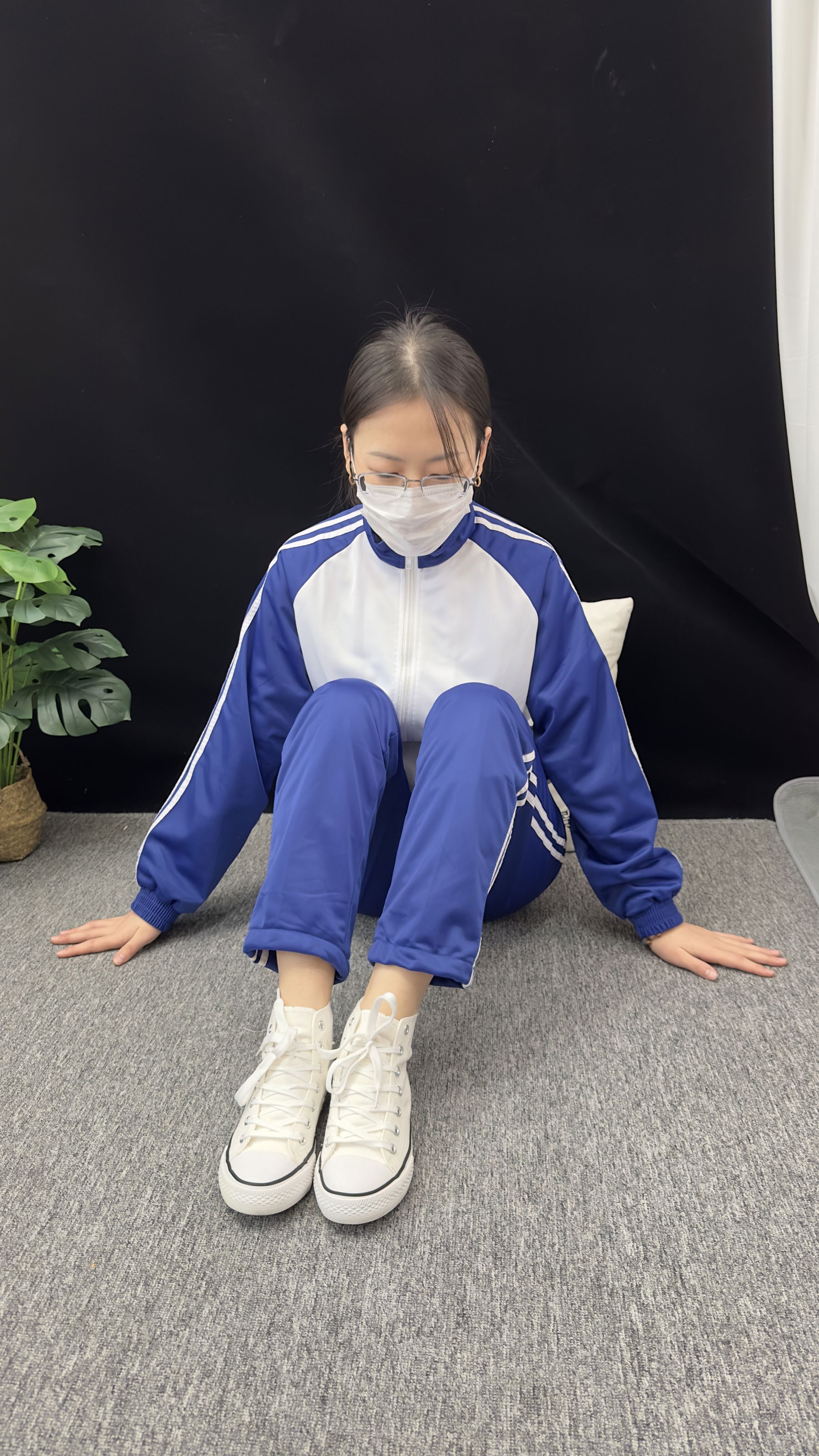 三禾摄影 No.008 校服 帆布鞋 船袜 短丝/(153P)