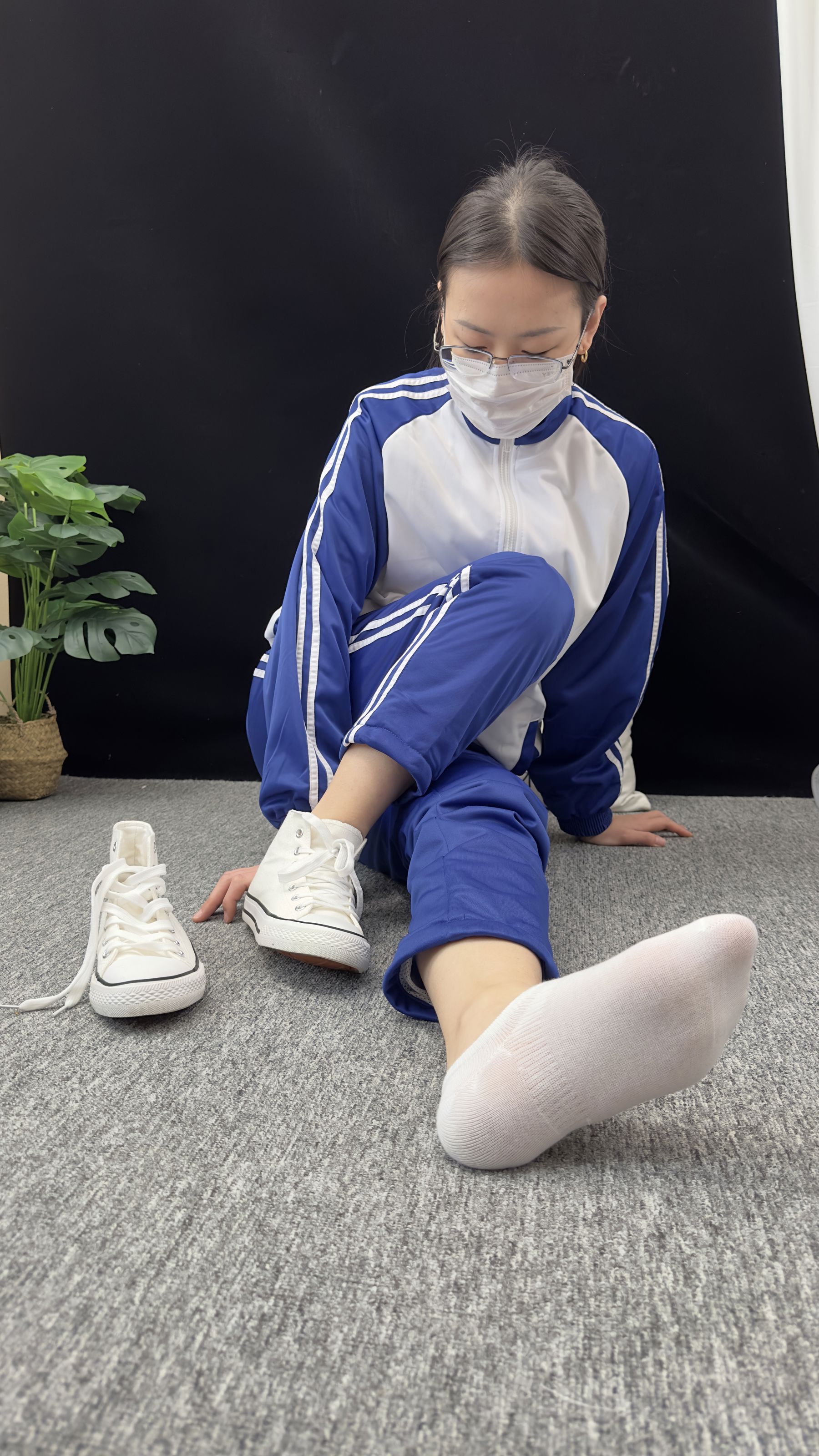 三禾摄影 No.008 校服 帆布鞋 船袜 短丝/(153P)