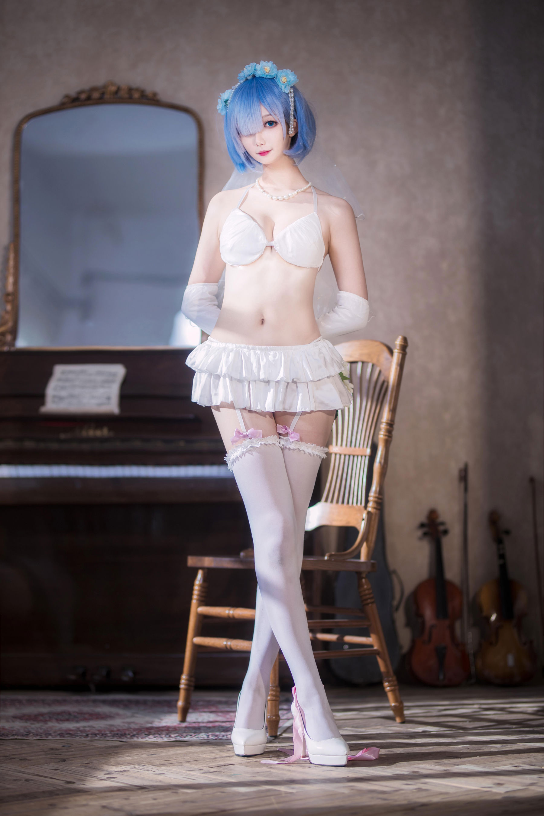 动漫博主 封疆疆v - 蕾姆花嫁/(26P)