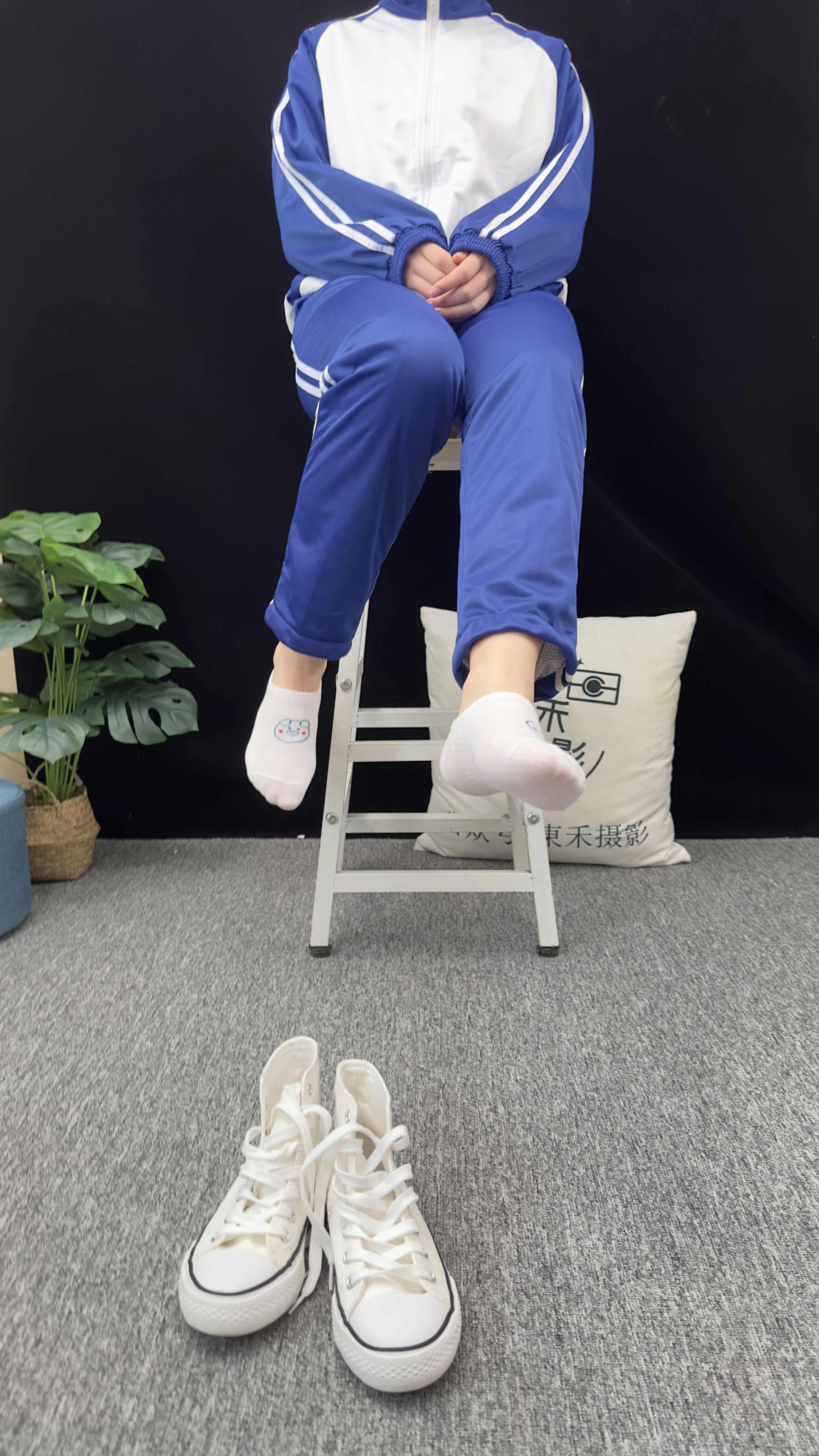 三禾摄影 No.008 校服 帆布鞋 船袜 短丝/(153P)