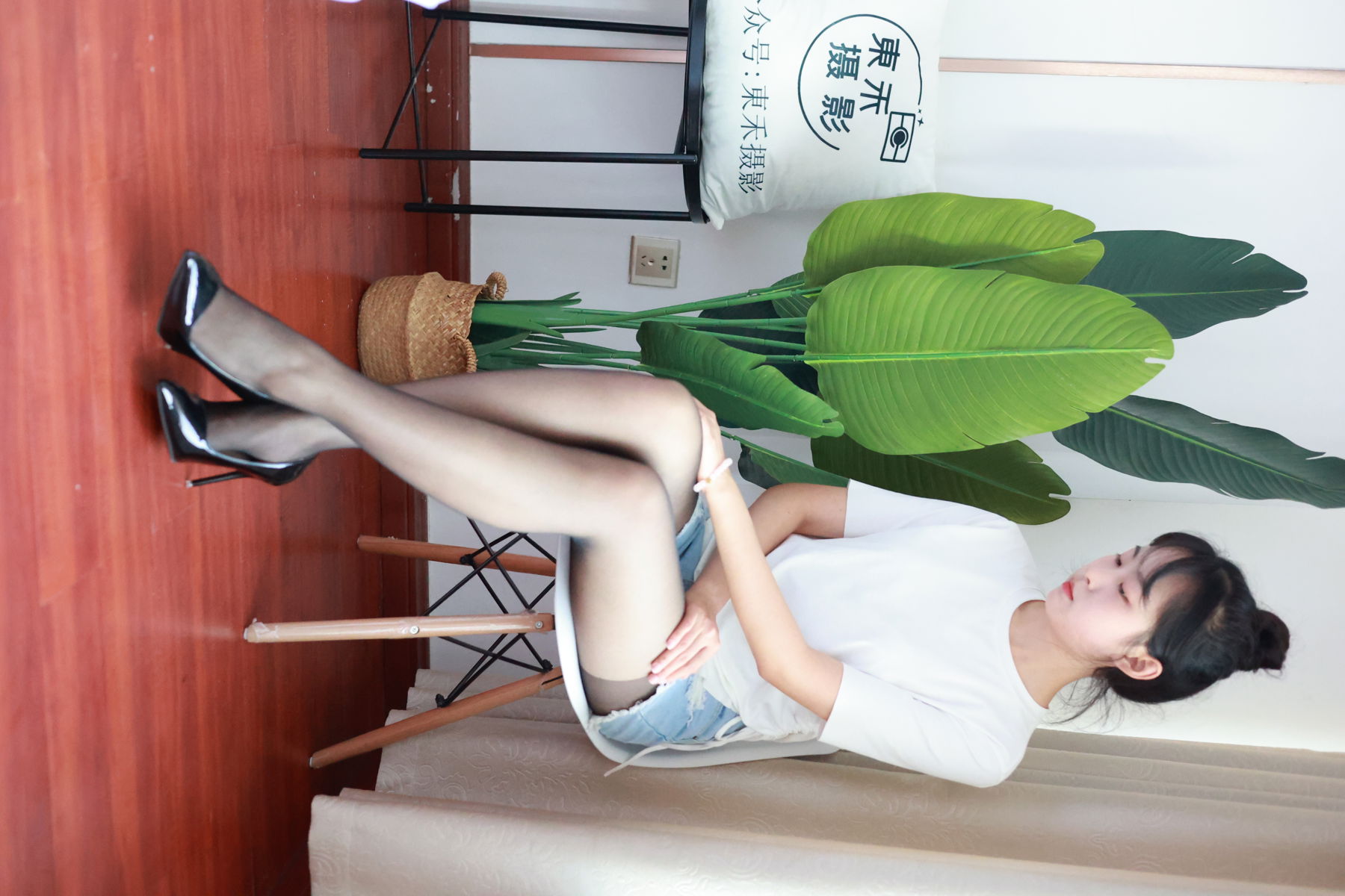 三禾摄影 No.012 牛仔热裤 高跟 长丝/(208P)