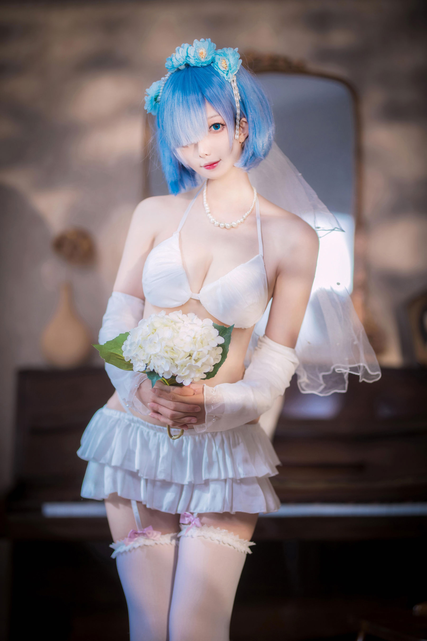 动漫博主 封疆疆v - 蕾姆花嫁/(26P)