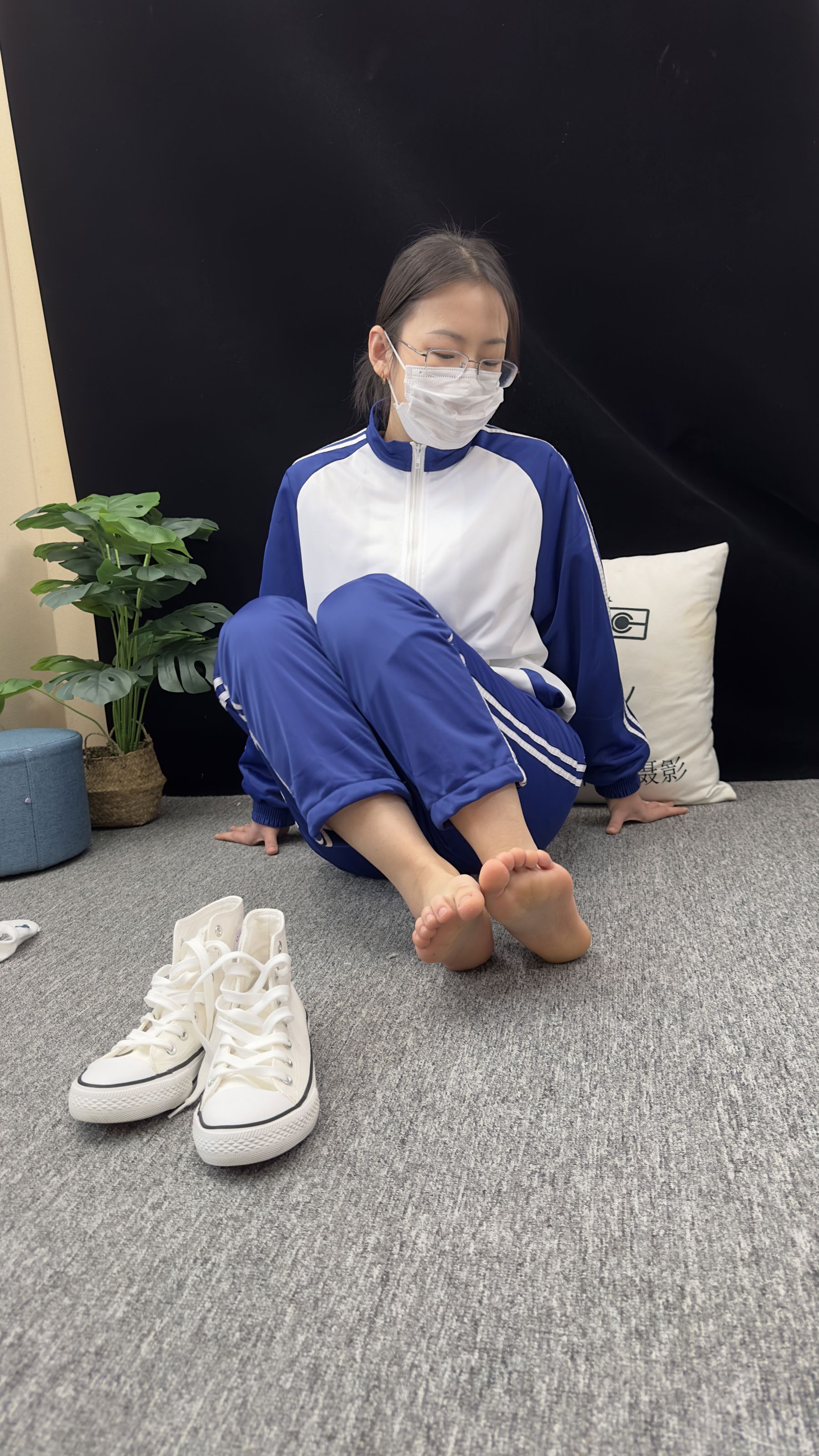 三禾摄影 No.008 校服 帆布鞋 船袜 短丝/(153P)