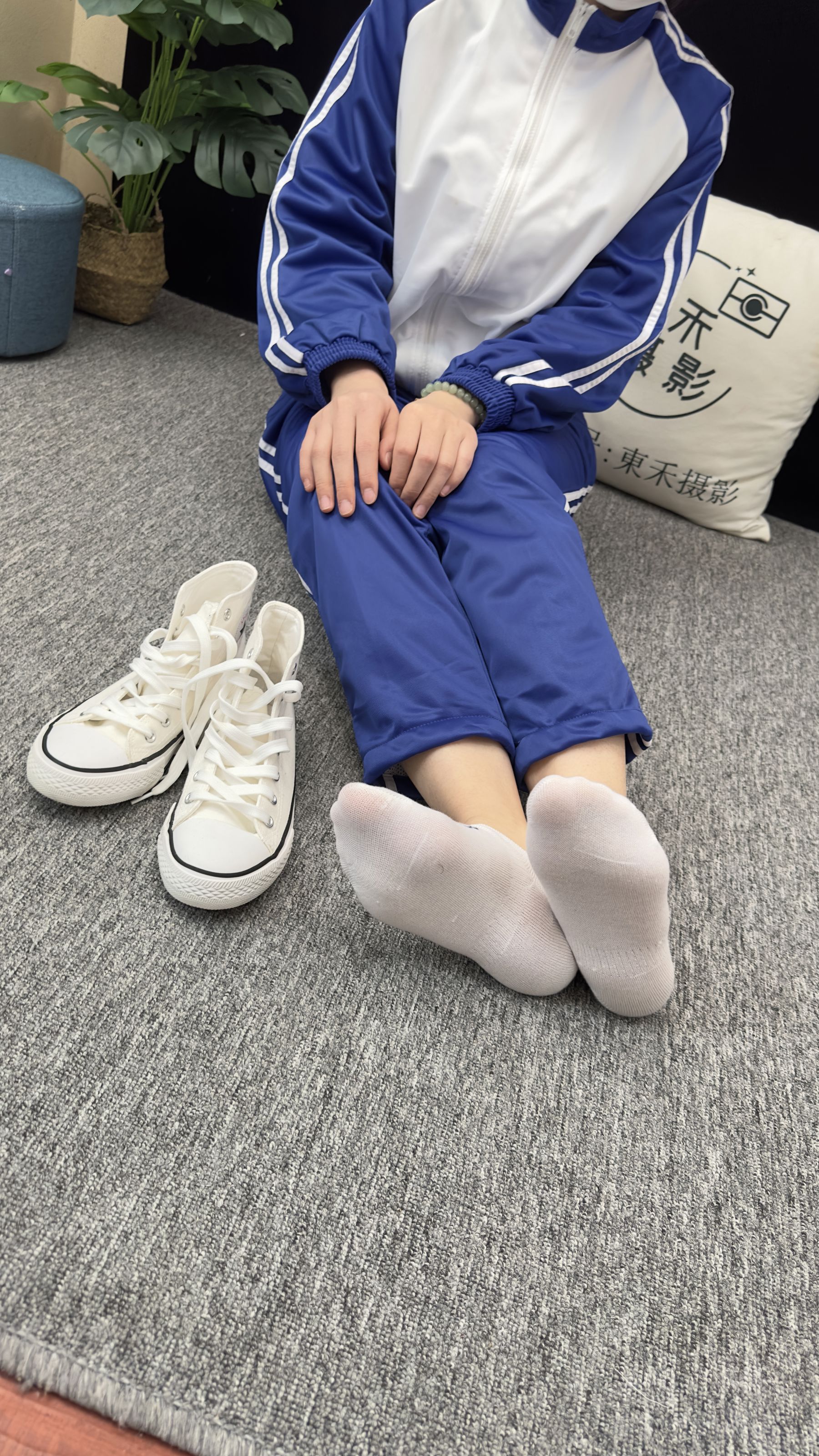 三禾摄影 No.008 校服 帆布鞋 船袜 短丝/(153P)