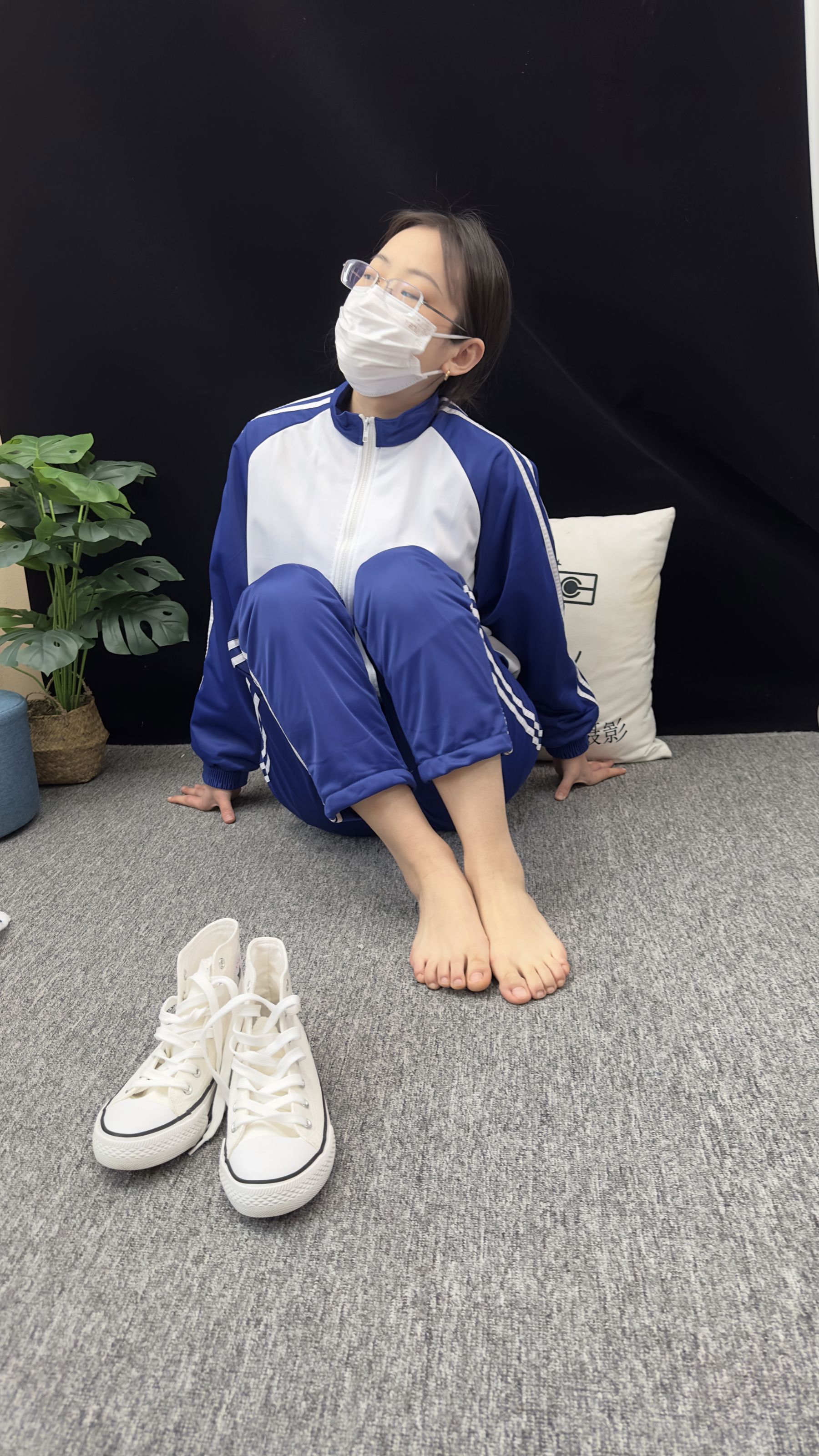 三禾摄影 No.008 校服 帆布鞋 船袜 短丝/(153P)