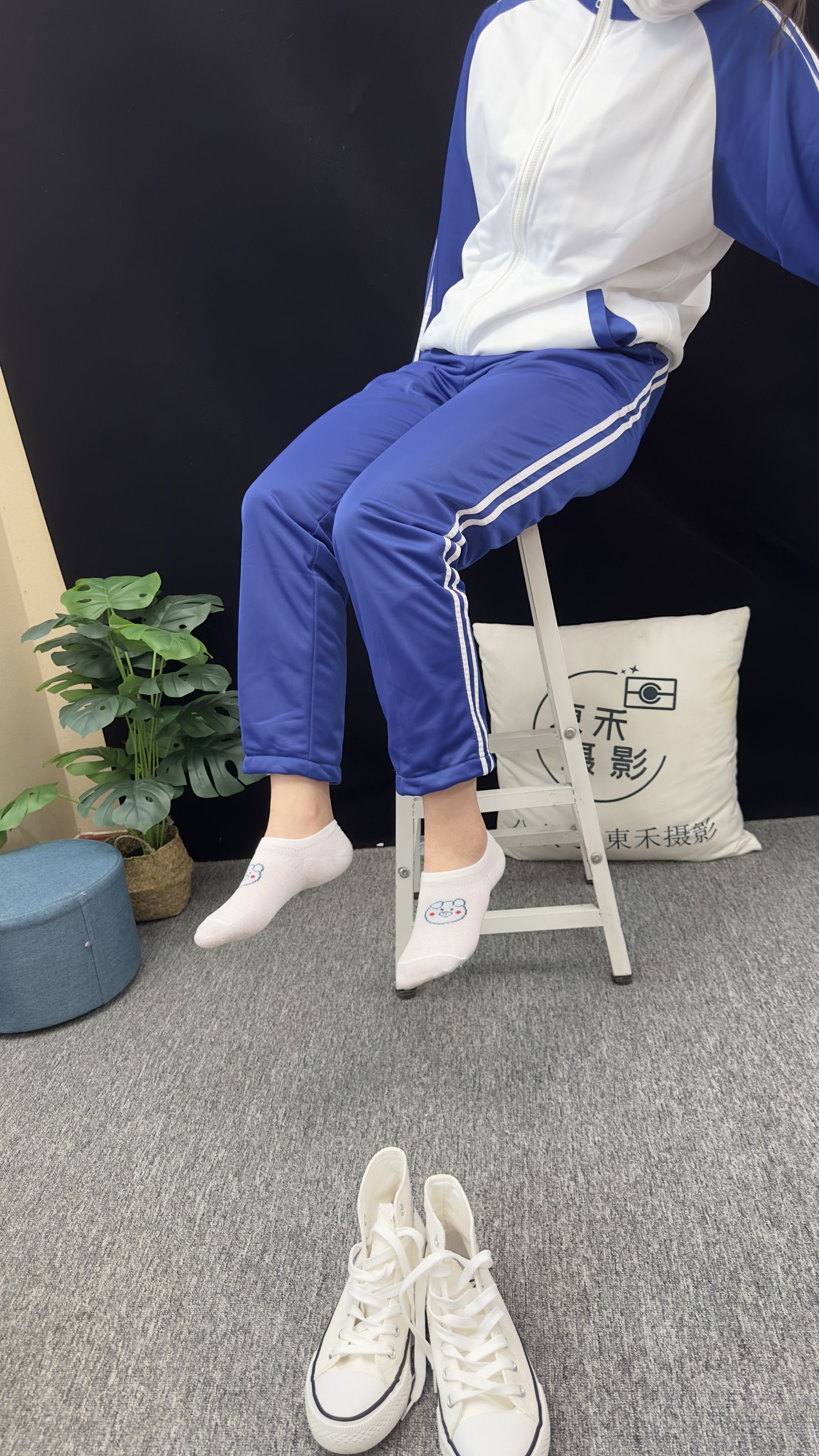 三禾摄影 No.008 校服 帆布鞋 船袜 短丝/(153P)