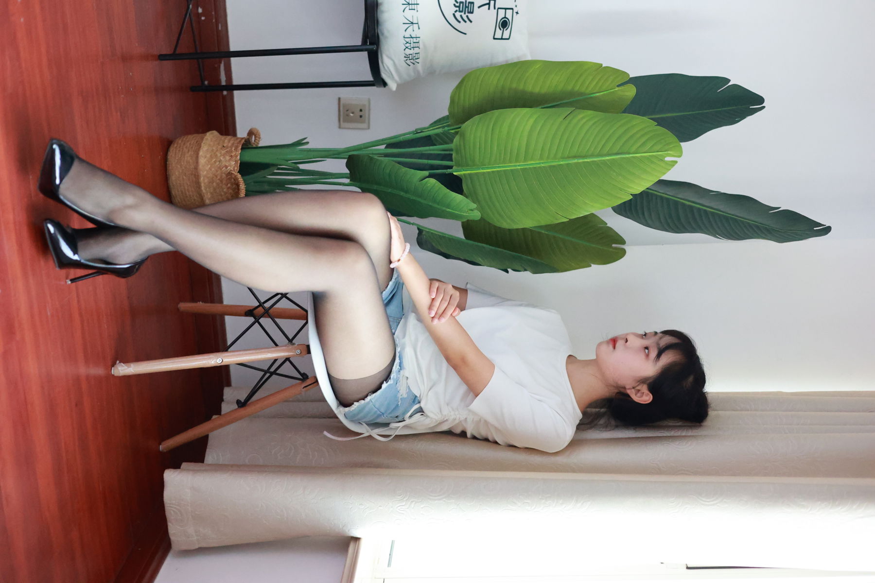 三禾摄影 No.012 牛仔热裤 高跟 长丝/(208P)