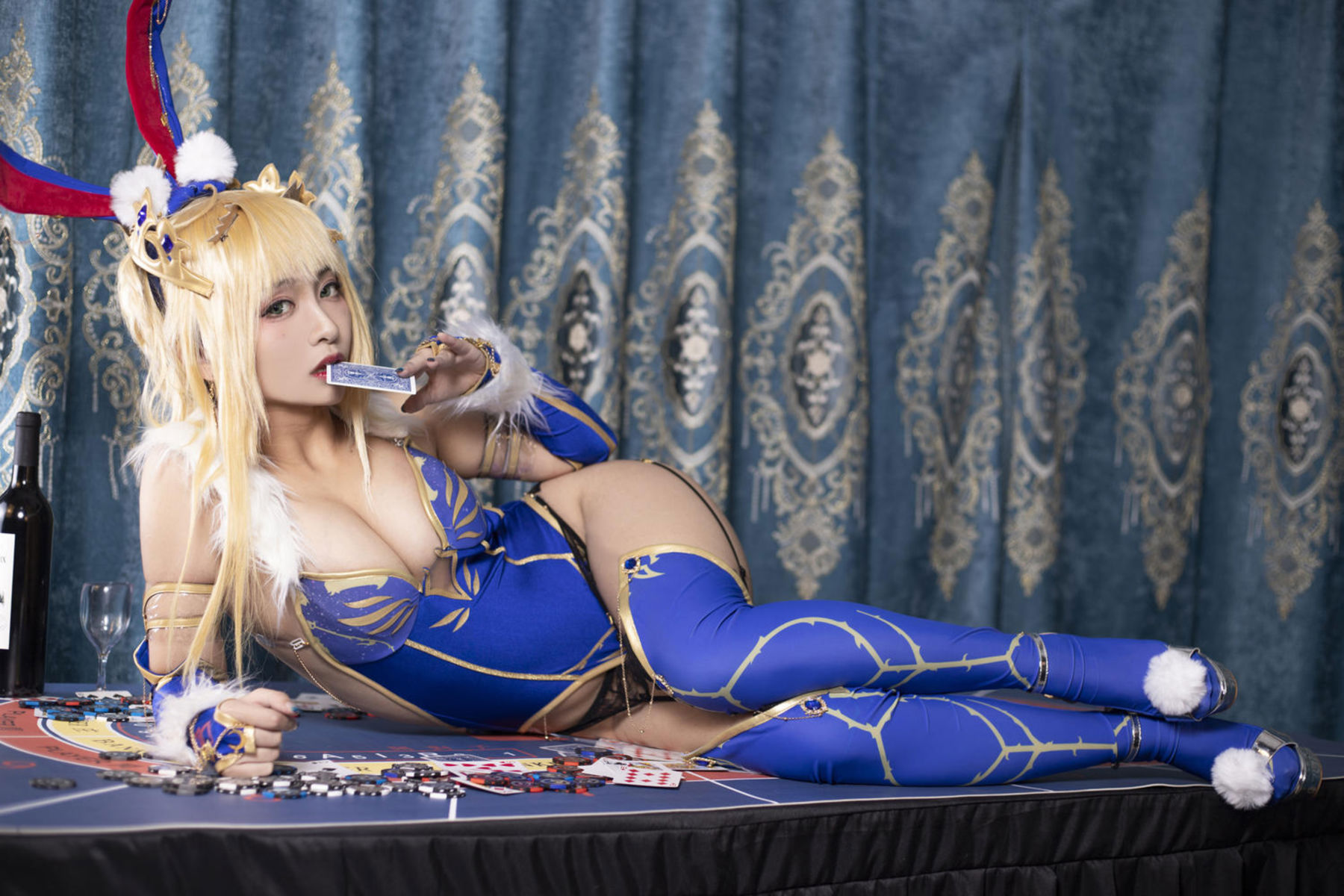 动漫博主 洛璃LoLiSAMA - FGO 白枪呆兔女郎/(57P)