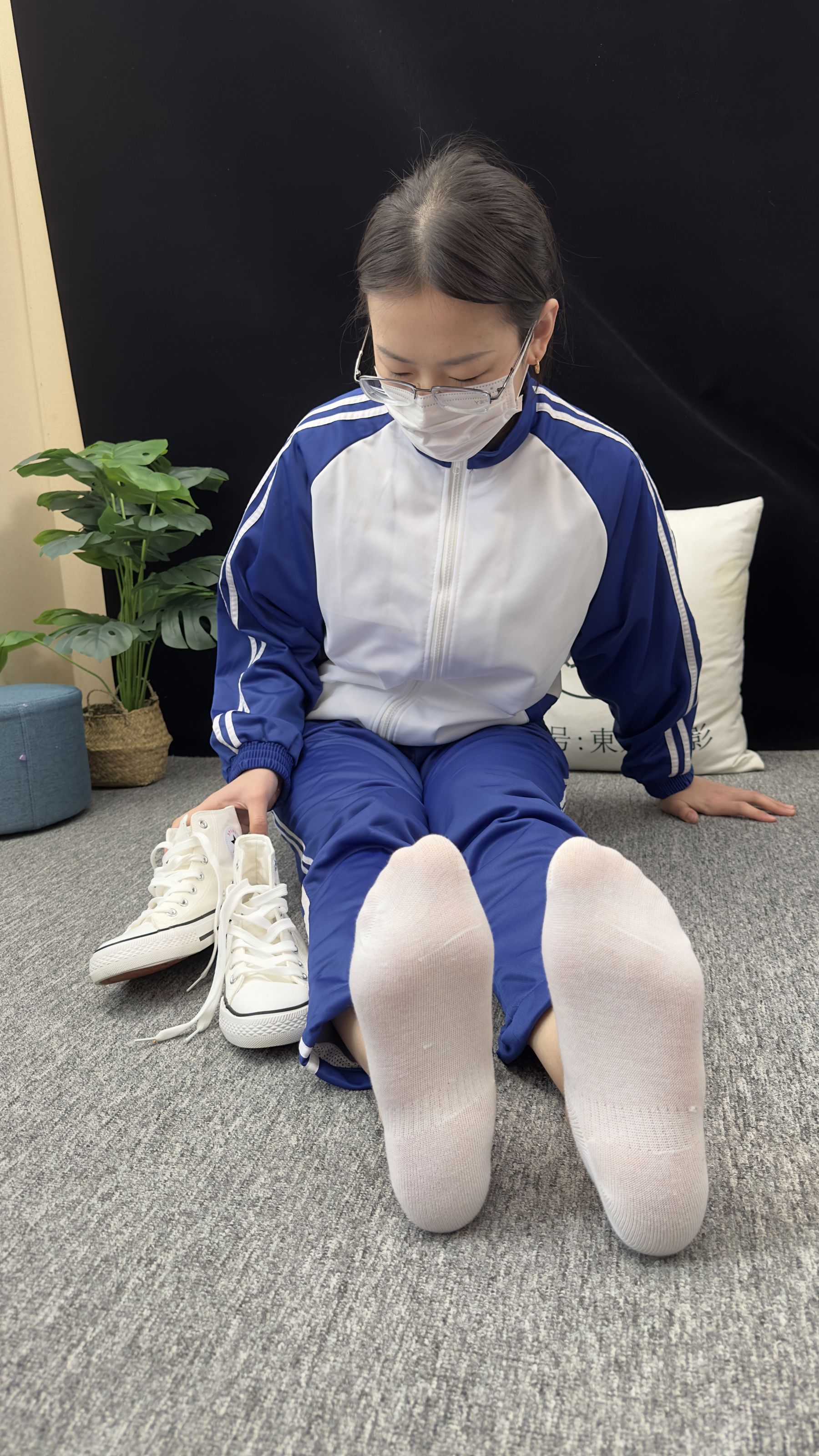 三禾摄影 No.008 校服 帆布鞋 船袜 短丝/(153P)