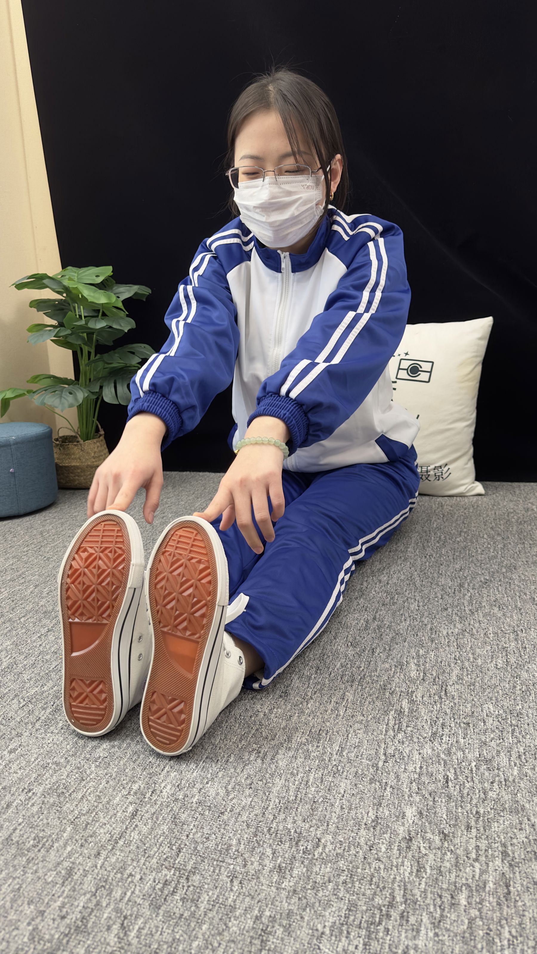 三禾摄影 No.008 校服 帆布鞋 船袜 短丝/(153P)