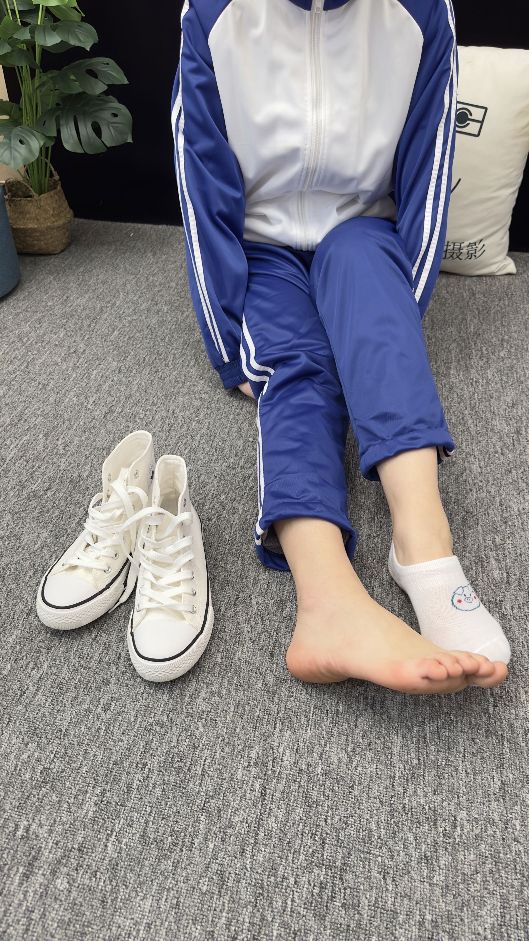 三禾摄影 No.008 校服 帆布鞋 船袜 短丝/(153P)