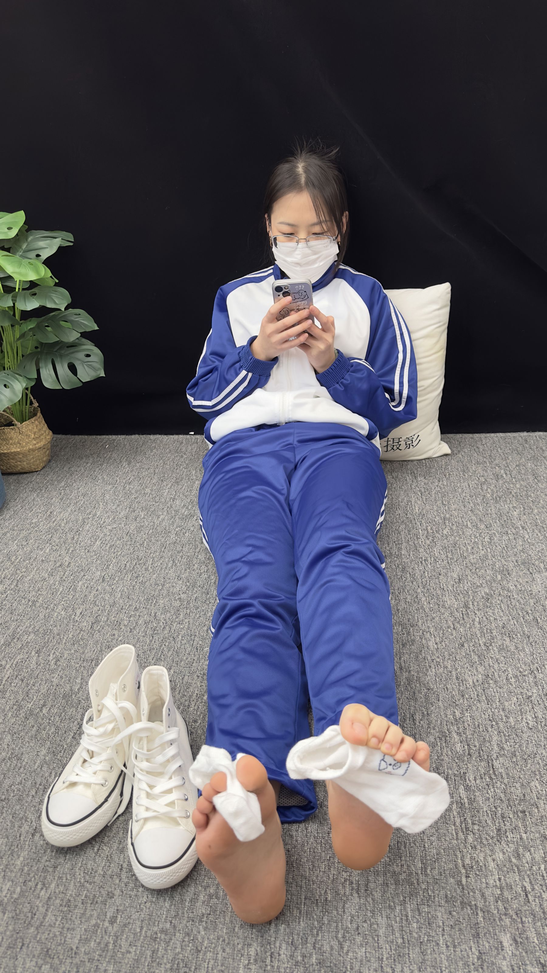 三禾摄影 No.008 校服 帆布鞋 船袜 短丝/(153P)