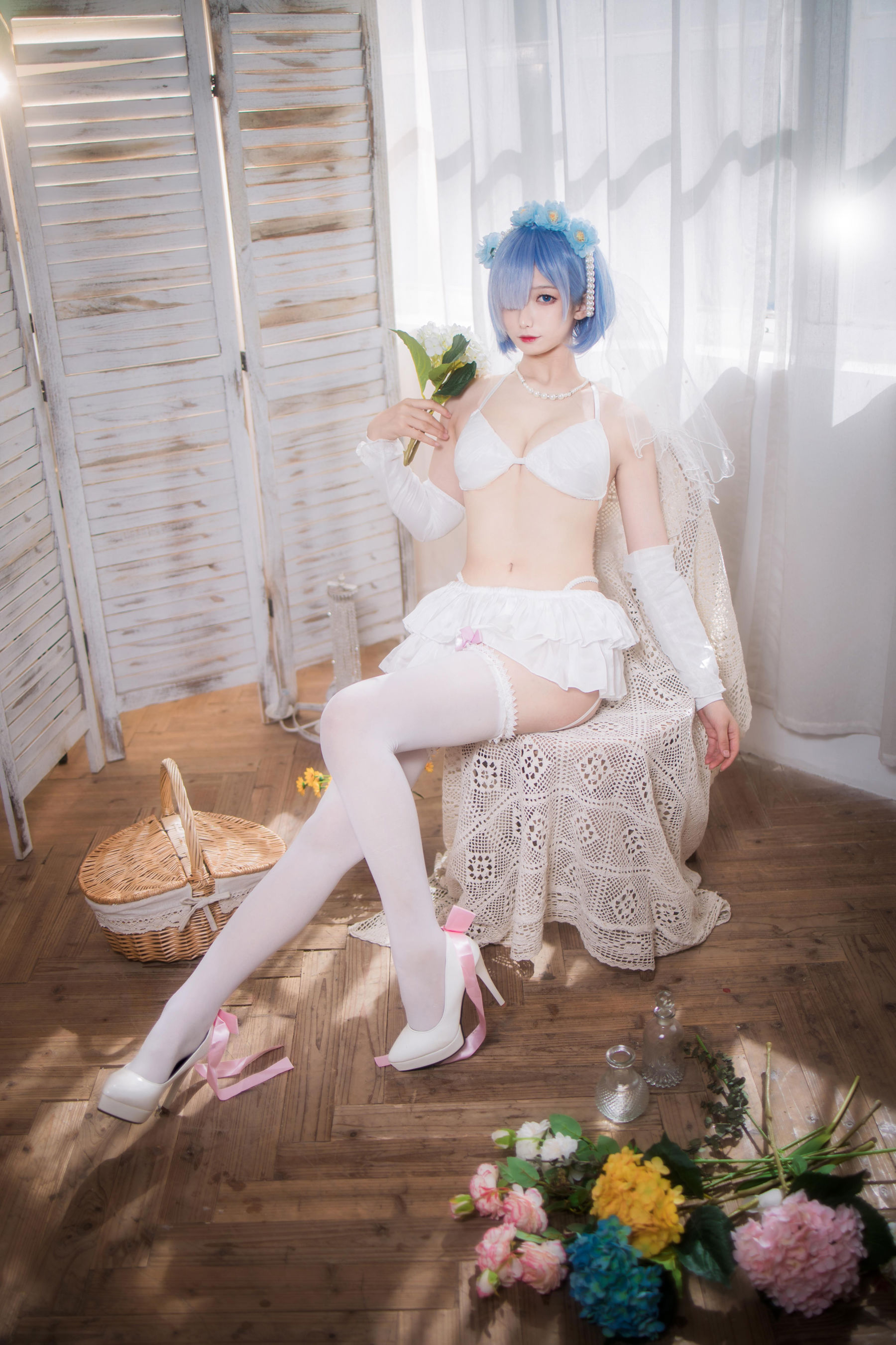 动漫博主 封疆疆v - 蕾姆花嫁/(26P)