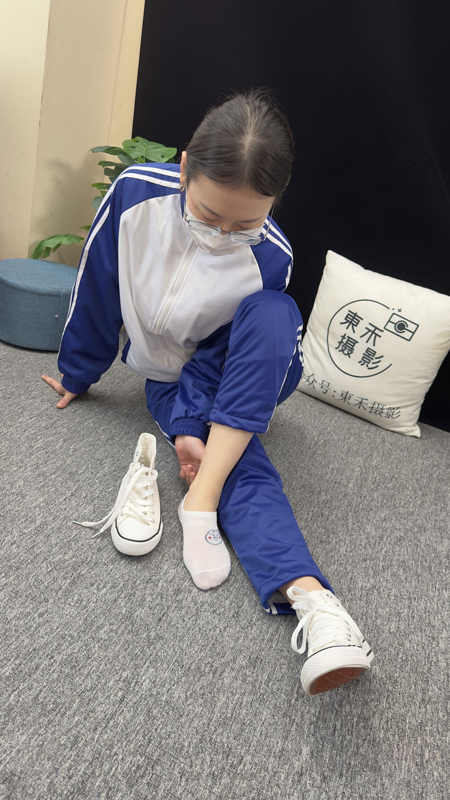 三禾摄影 No.008 校服 帆布鞋 船袜 短丝/(153P)