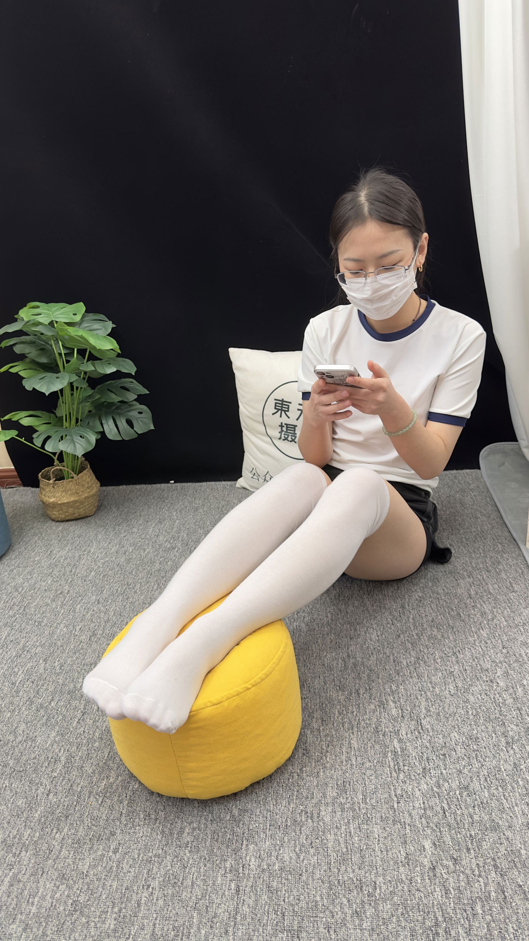 三禾摄影 No.009 体操服 过膝棉袜/(140P)