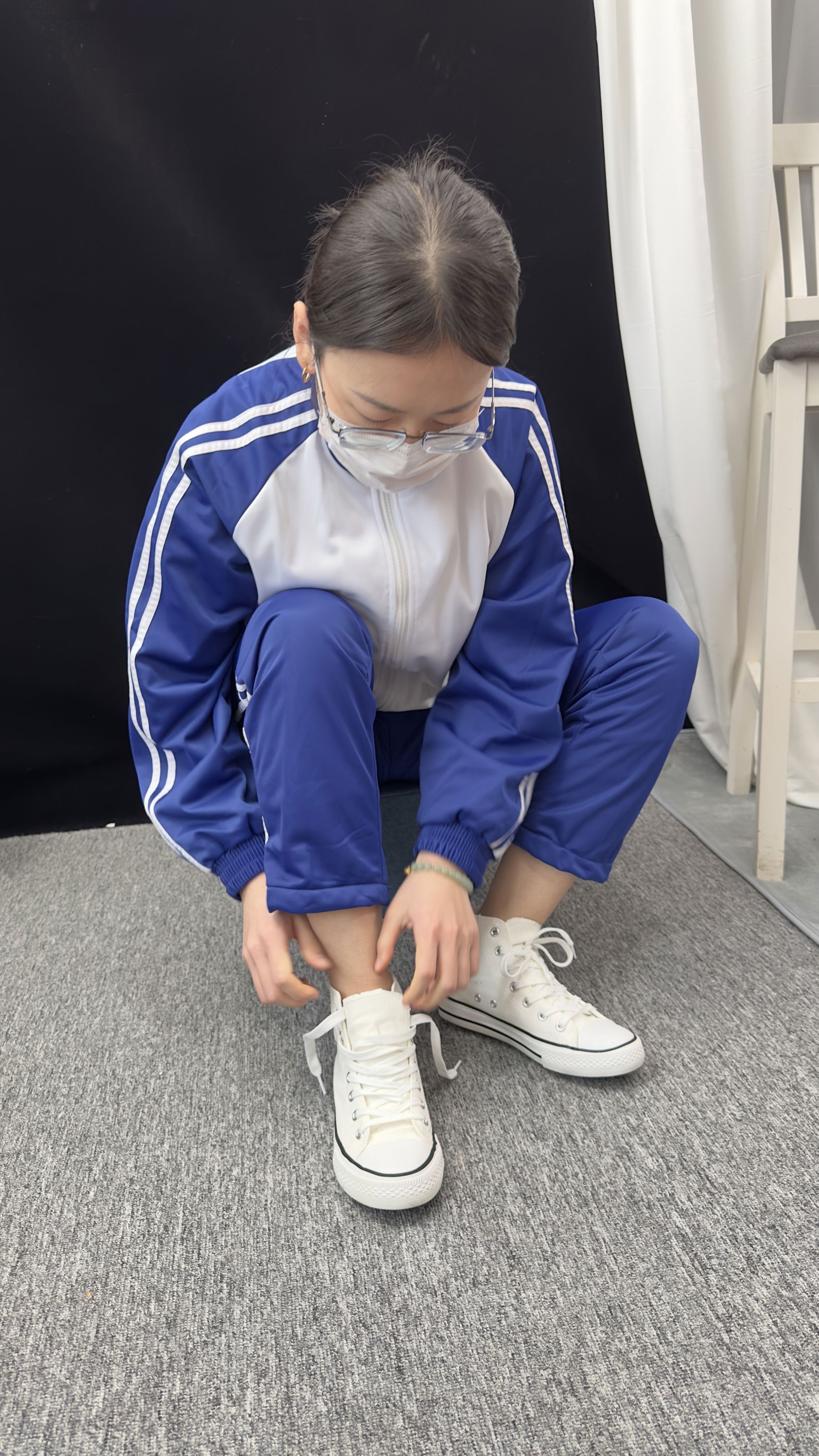 三禾摄影 No.008 校服 帆布鞋 船袜 短丝/(153P)