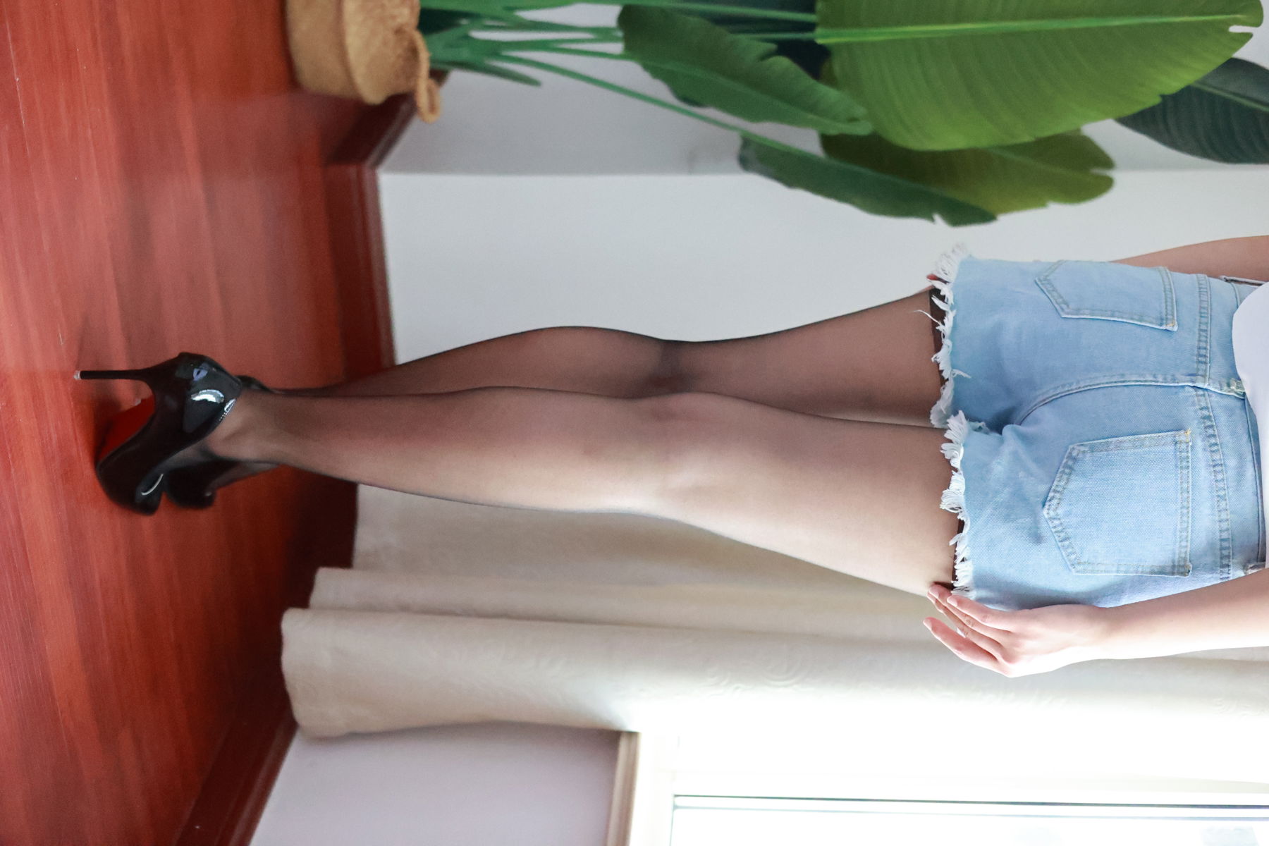 三禾摄影 No.012 牛仔热裤 高跟 长丝/(208P)