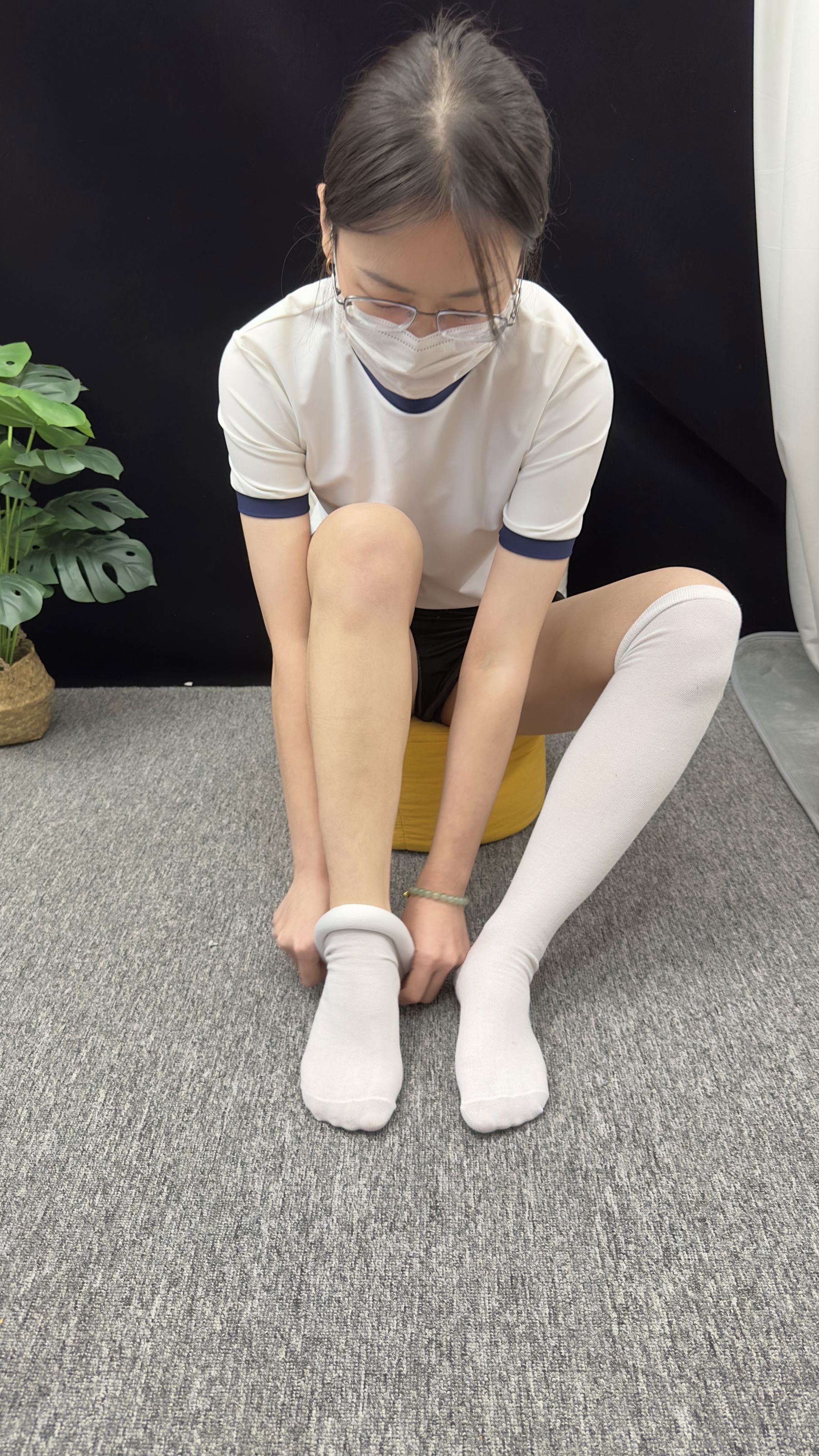 三禾摄影 No.009 体操服 过膝棉袜/(140P)