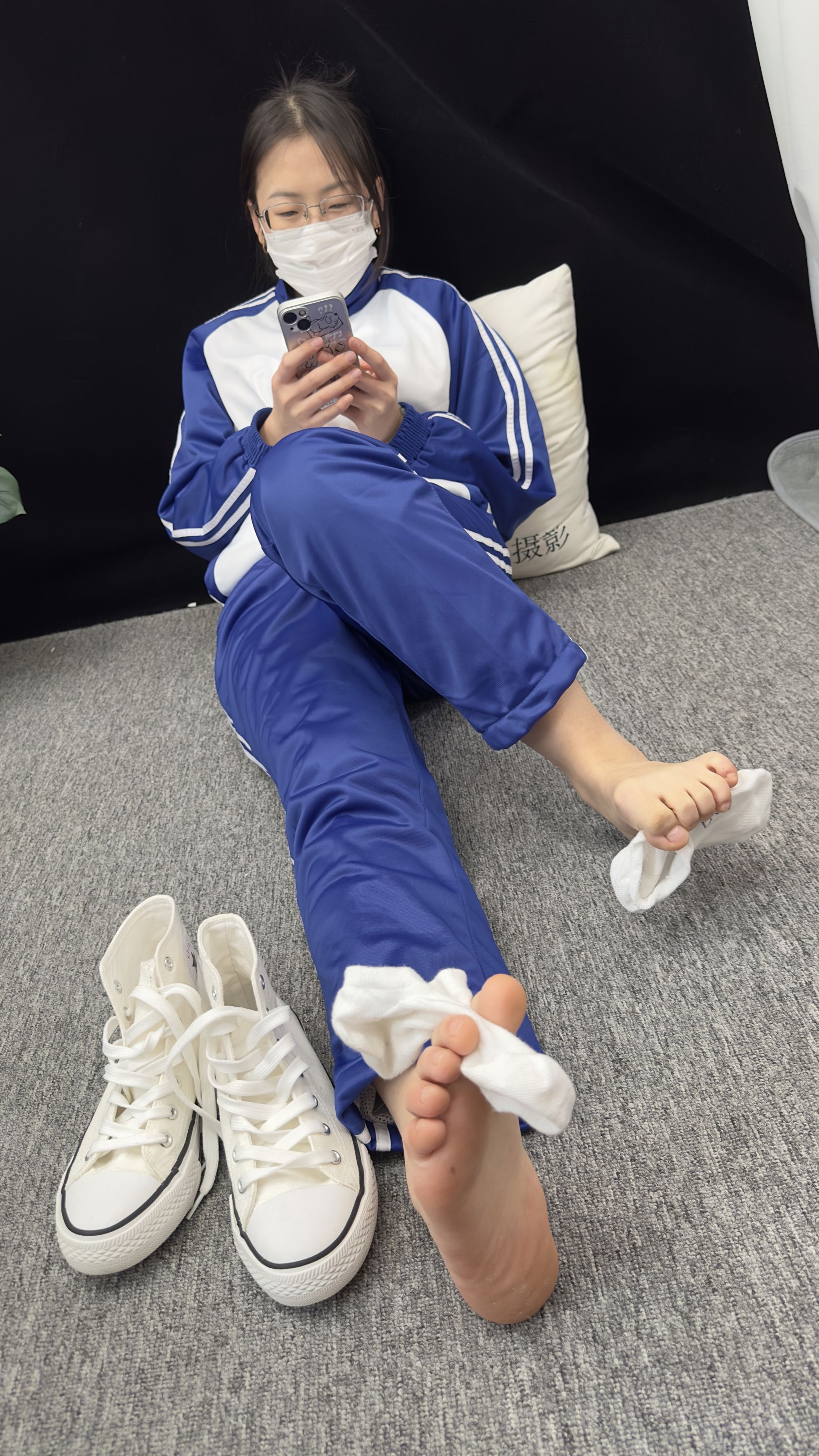 三禾摄影 No.008 校服 帆布鞋 船袜 短丝/(153P)