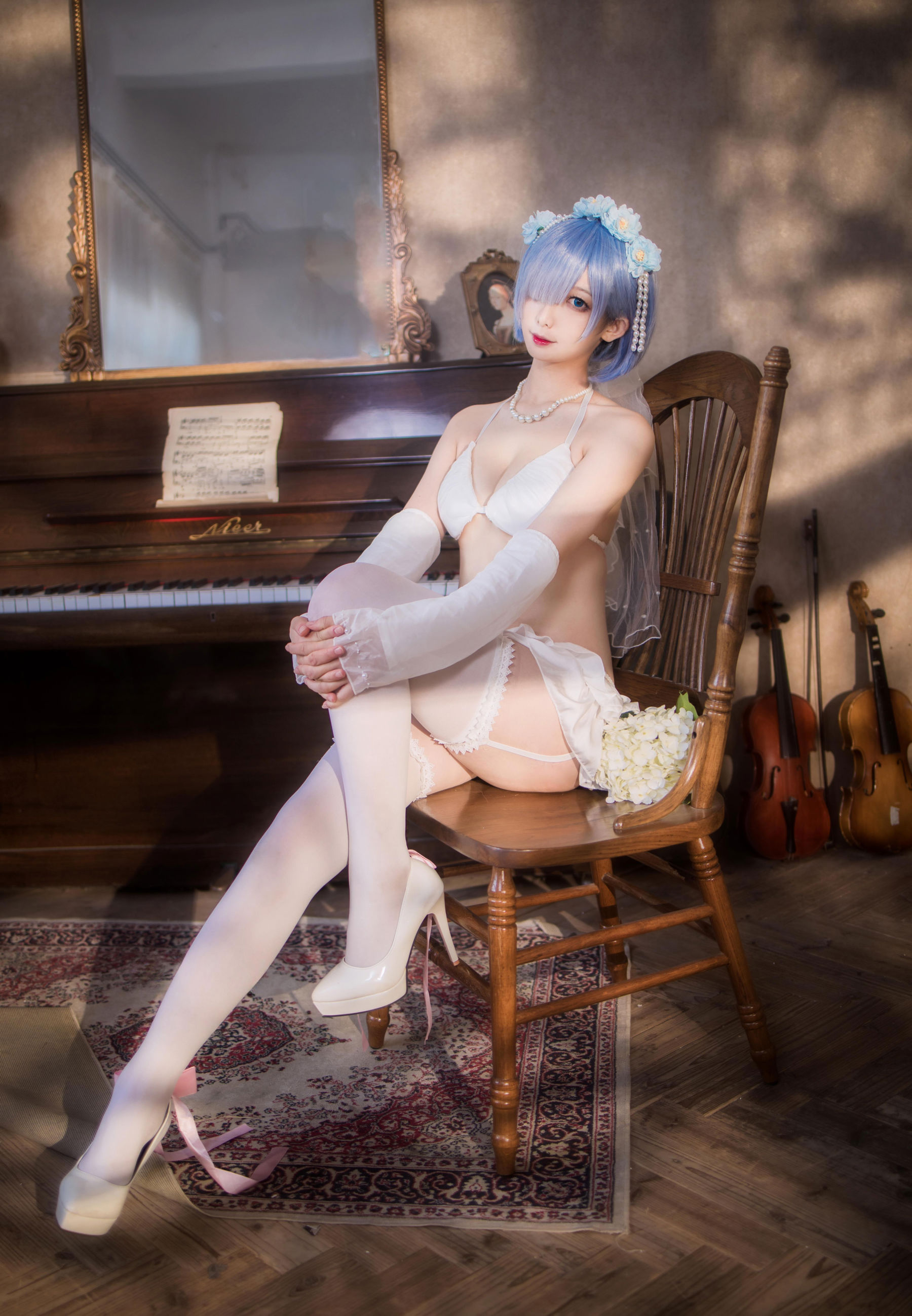 动漫博主 封疆疆v - 蕾姆花嫁/(26P)