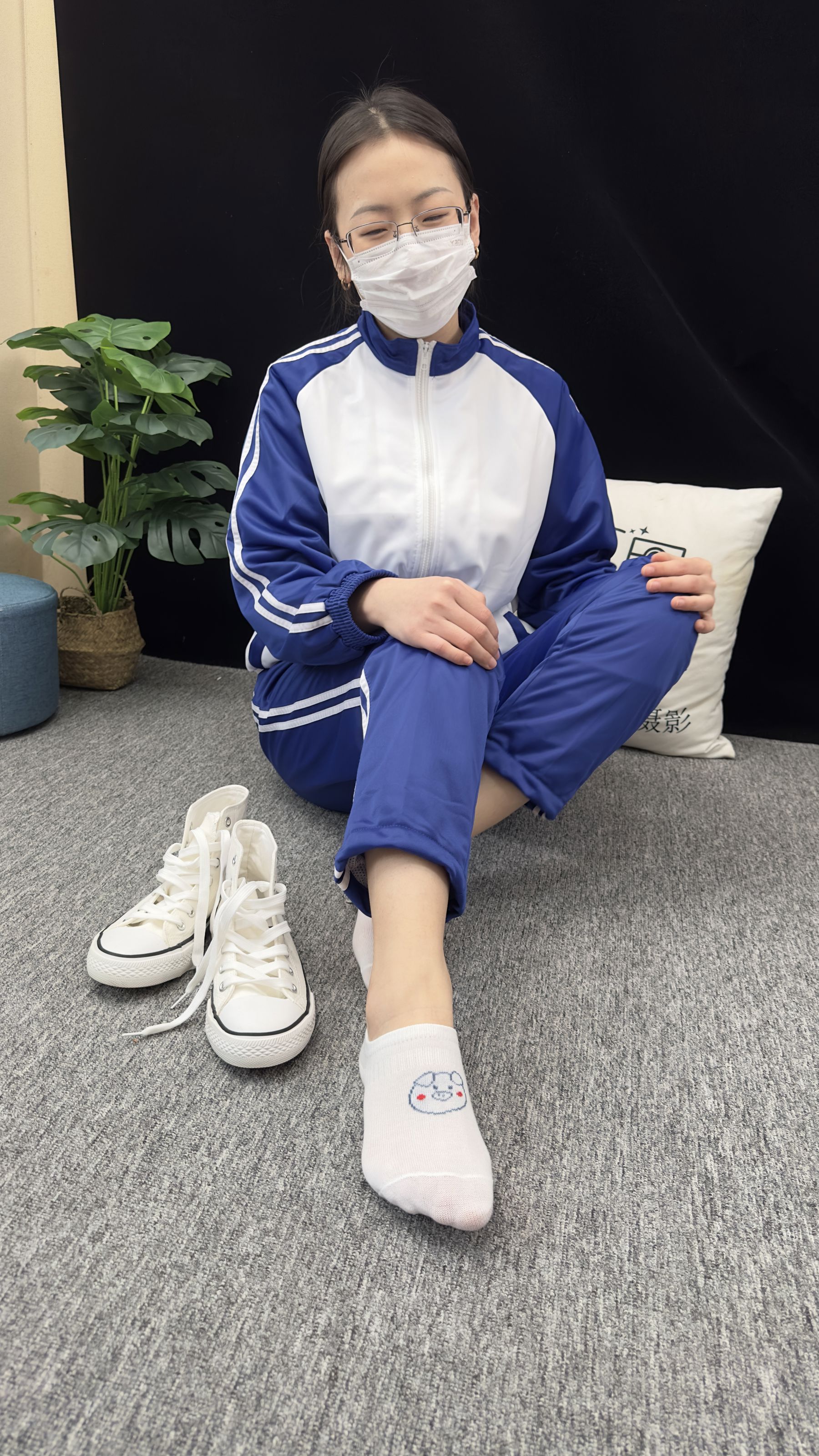 三禾摄影 No.008 校服 帆布鞋 船袜 短丝/(153P)