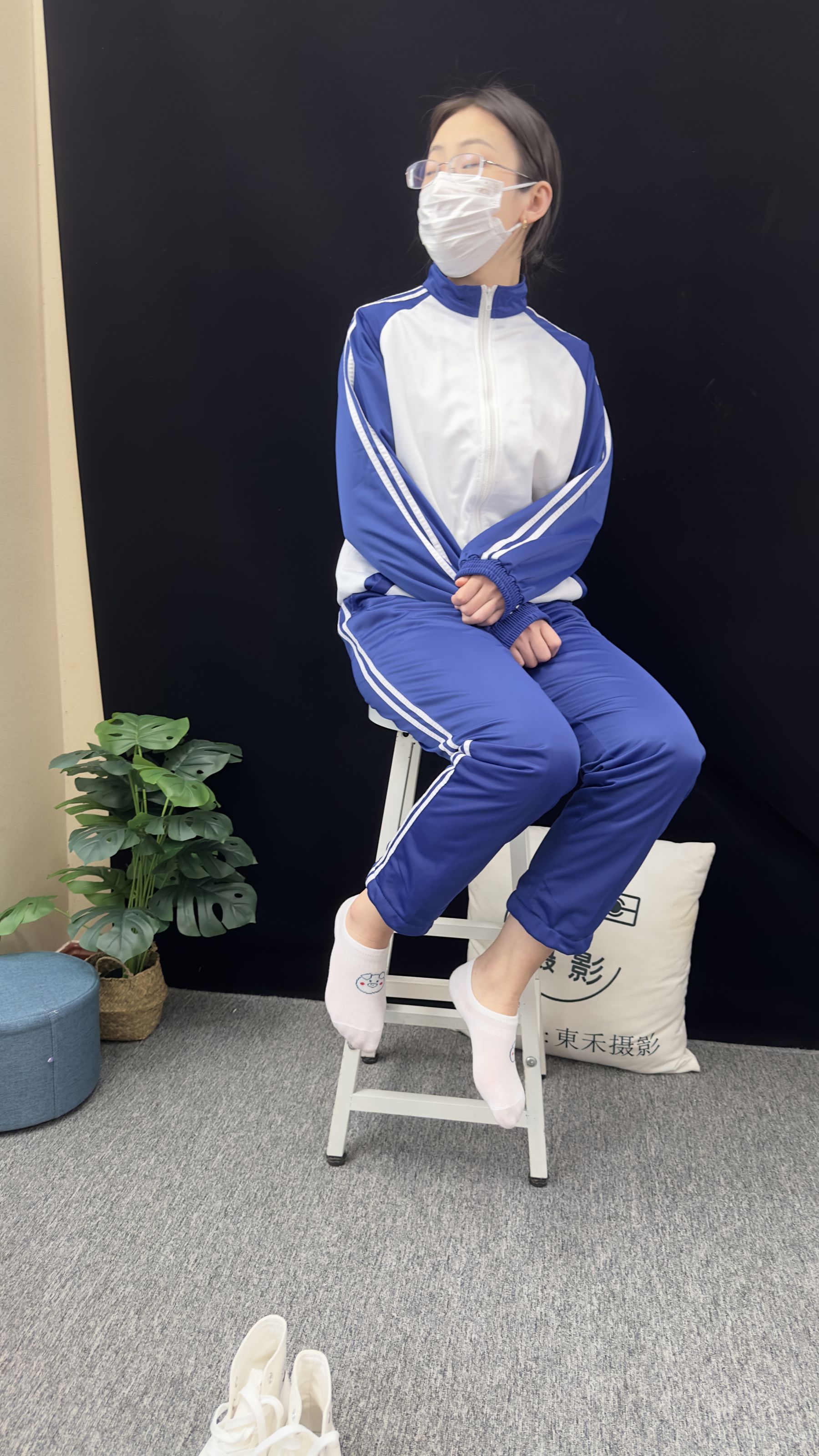 三禾摄影 No.008 校服 帆布鞋 船袜 短丝/(153P)