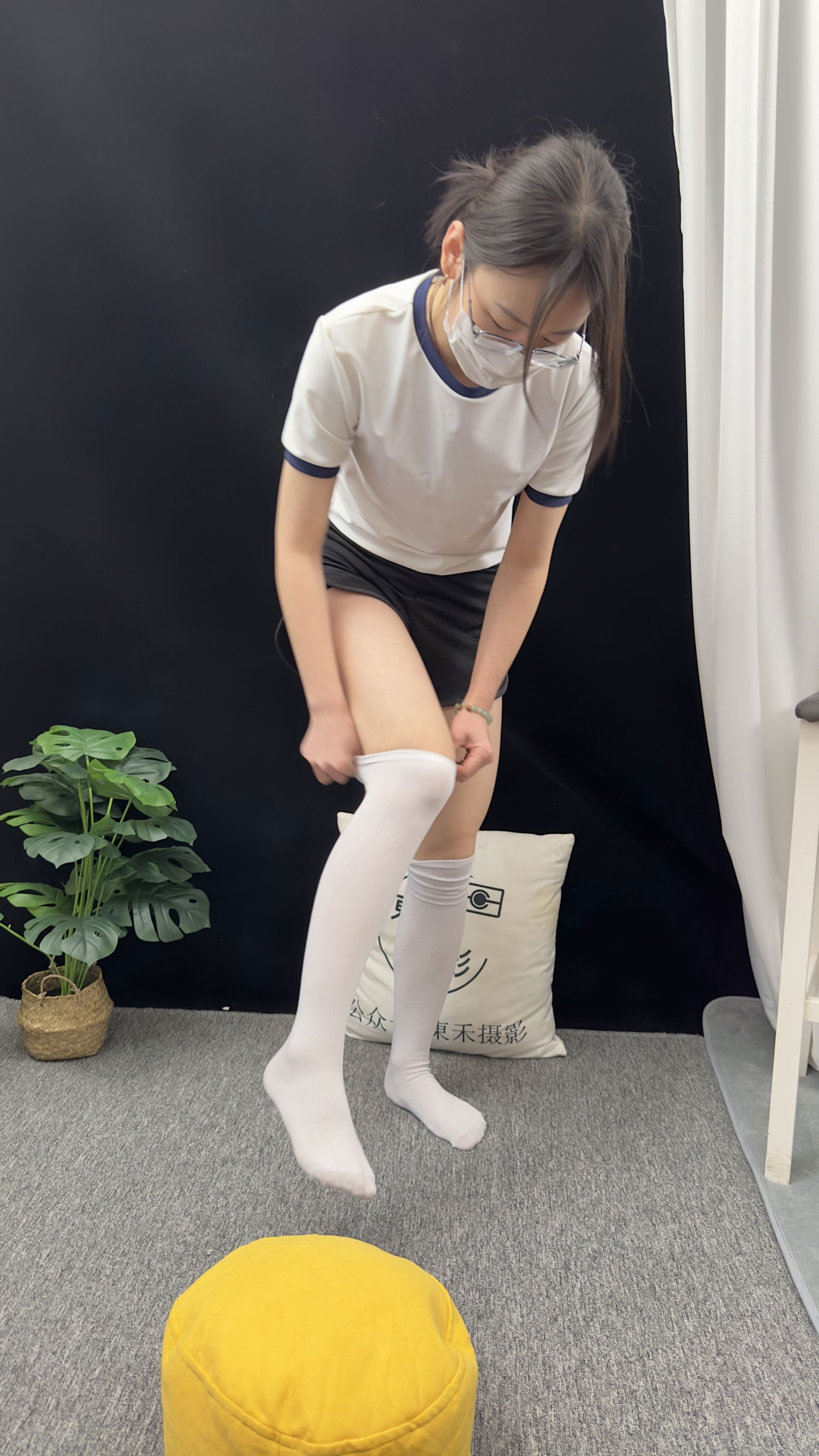 三禾摄影 No.009 体操服 过膝棉袜/(140P)