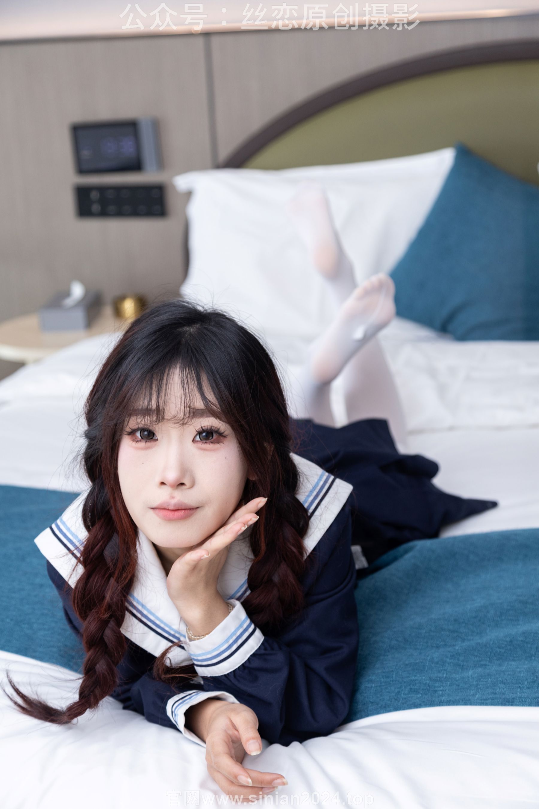 丝恋摄影 No.001 小梦 - 乐福鞋 厚白丝/(243P)