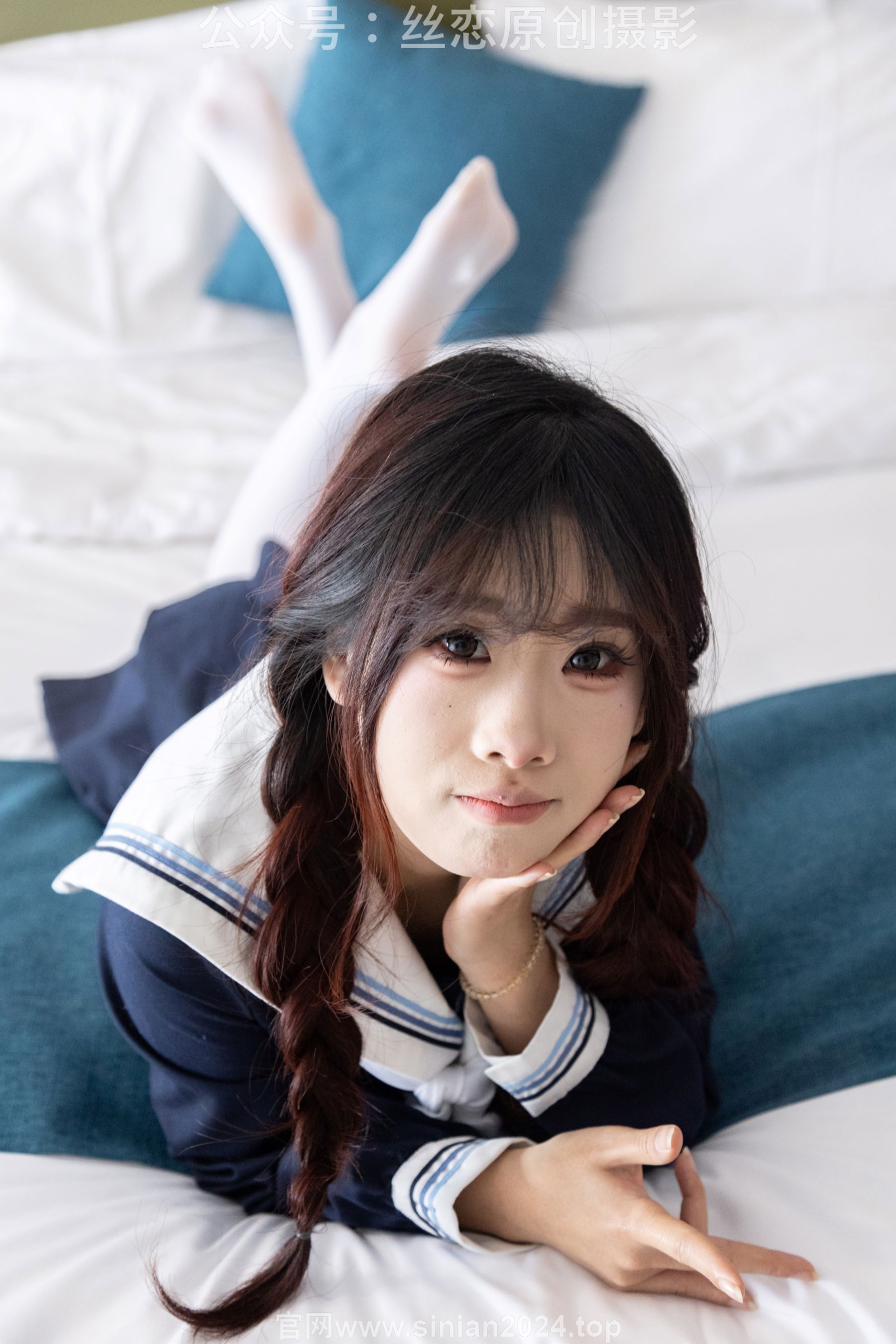 丝恋摄影 No.001 小梦 - 乐福鞋 厚白丝/(243P)