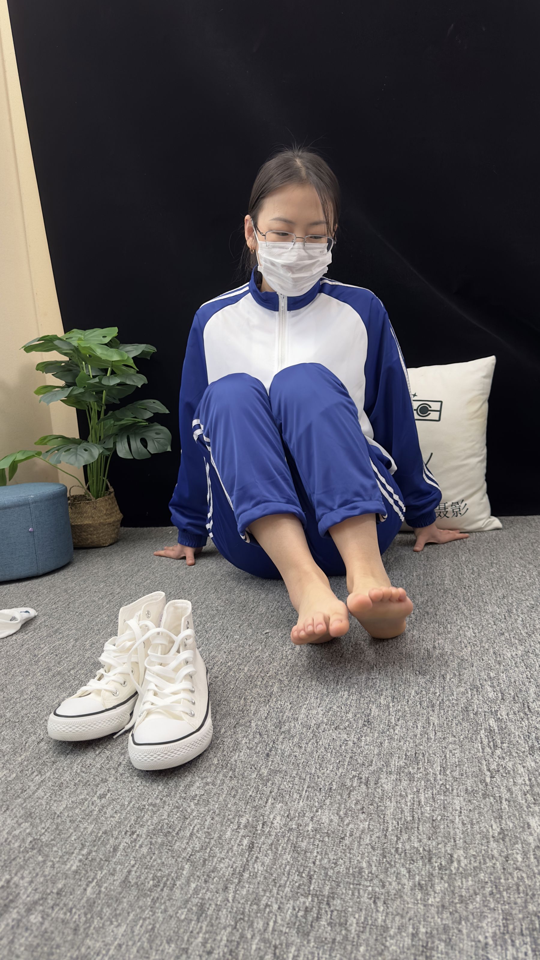 三禾摄影 No.008 校服 帆布鞋 船袜 短丝/(153P)