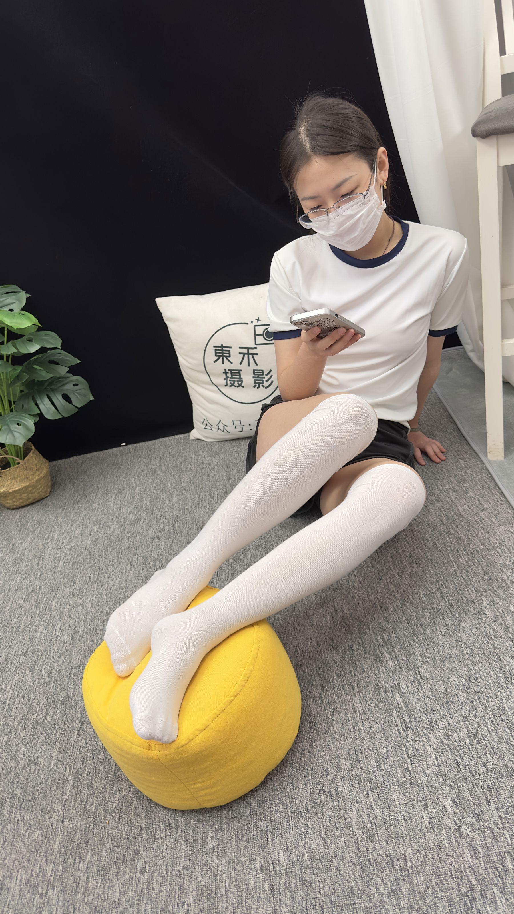 三禾摄影 No.009 体操服 过膝棉袜/(140P)