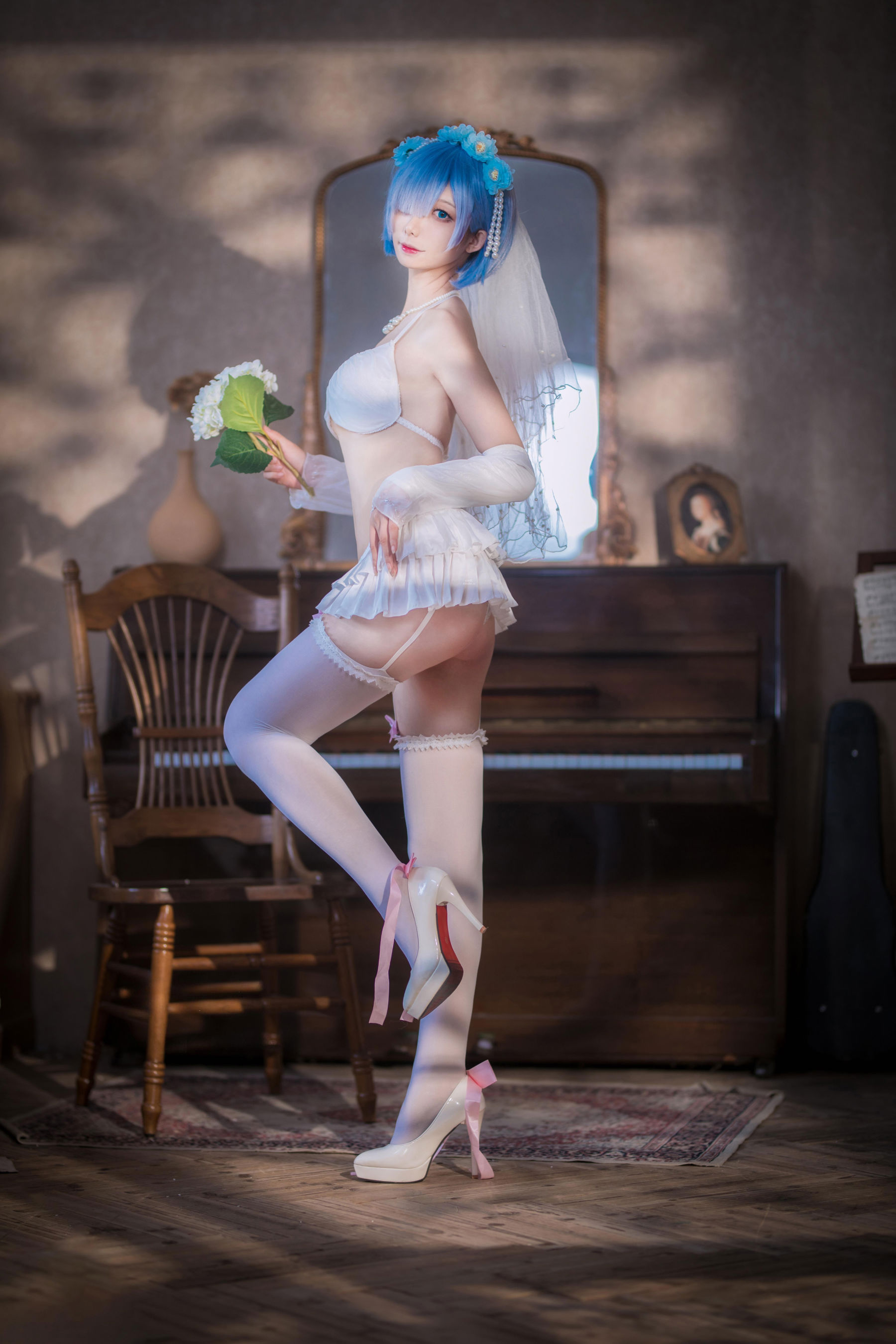 动漫博主 封疆疆v - 蕾姆花嫁/(26P)