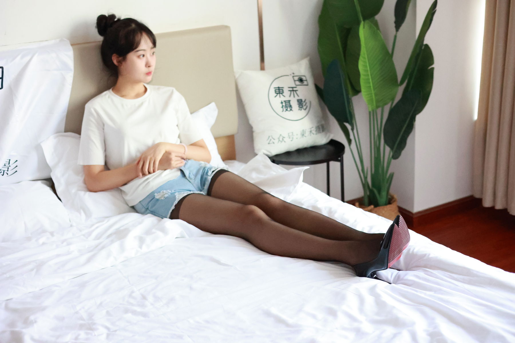 三禾摄影 No.012 牛仔热裤 高跟 长丝/(208P)