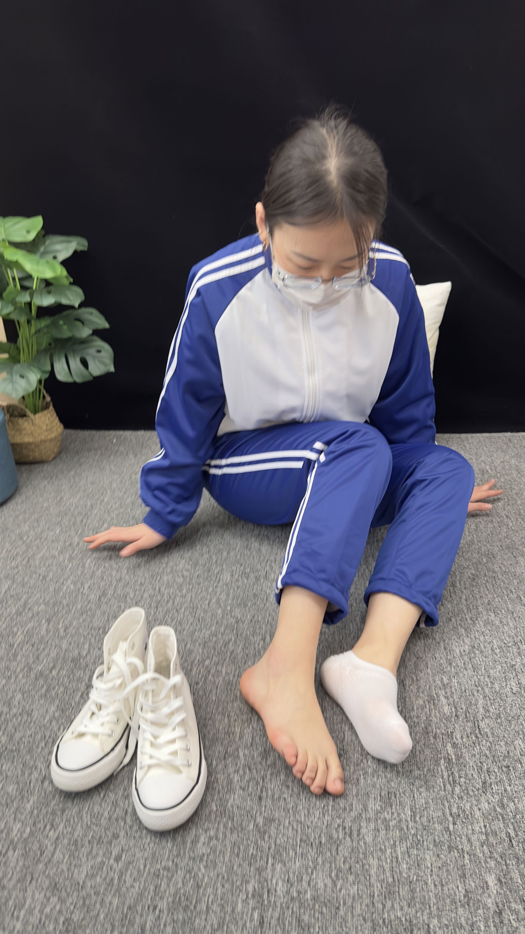 三禾摄影 No.008 校服 帆布鞋 船袜 短丝/(153P)