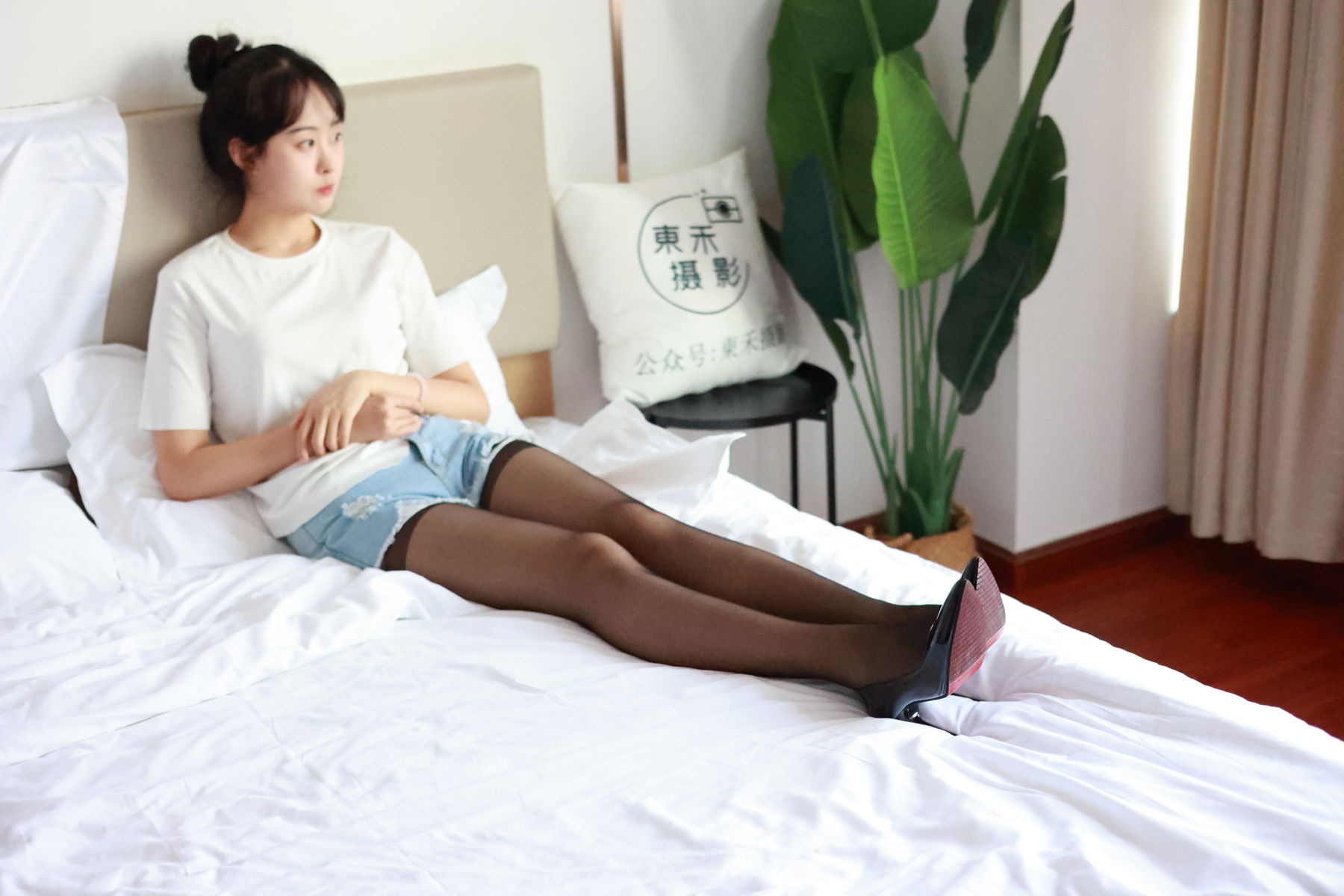 三禾摄影 No.012 牛仔热裤 高跟 长丝/(208P)