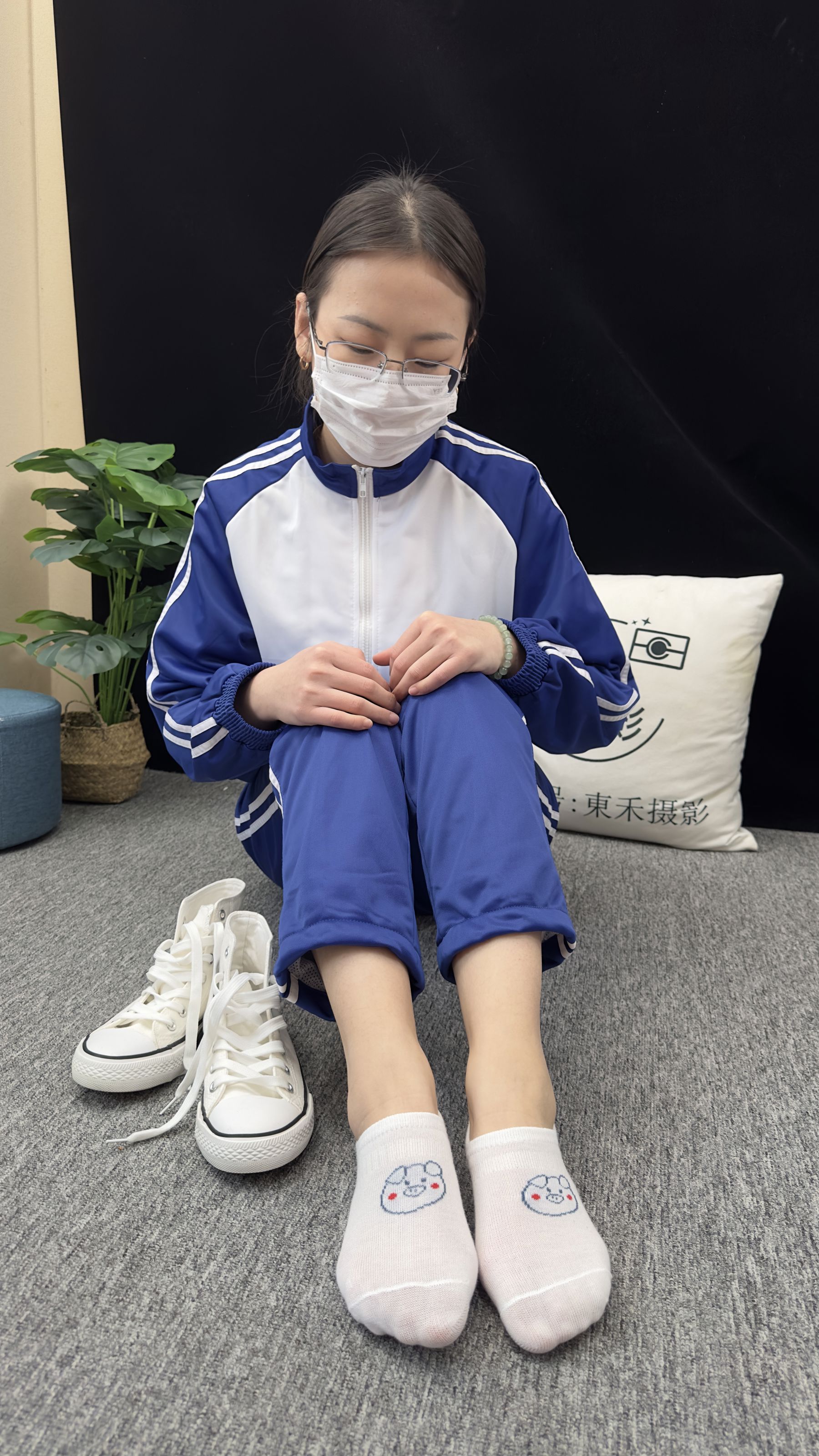 三禾摄影 No.008 校服 帆布鞋 船袜 短丝/(153P)