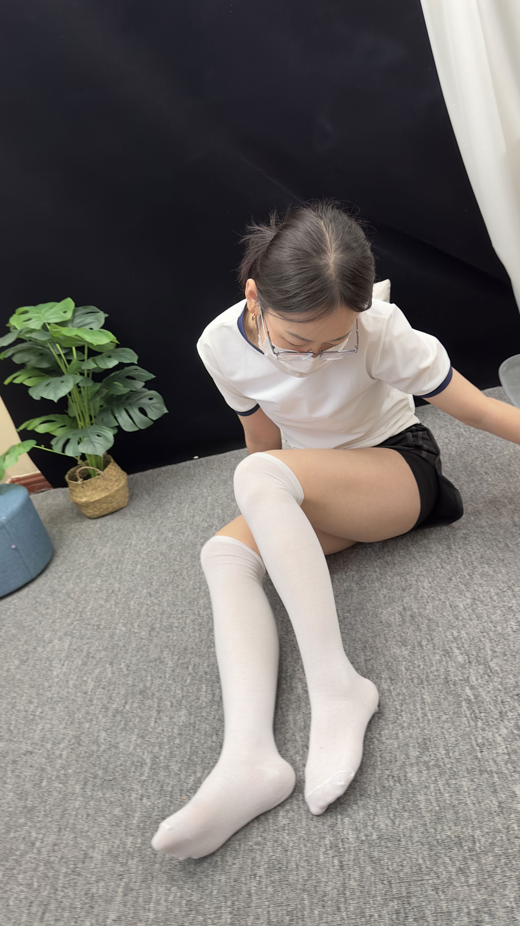 三禾摄影 No.009 体操服 过膝棉袜/(140P)