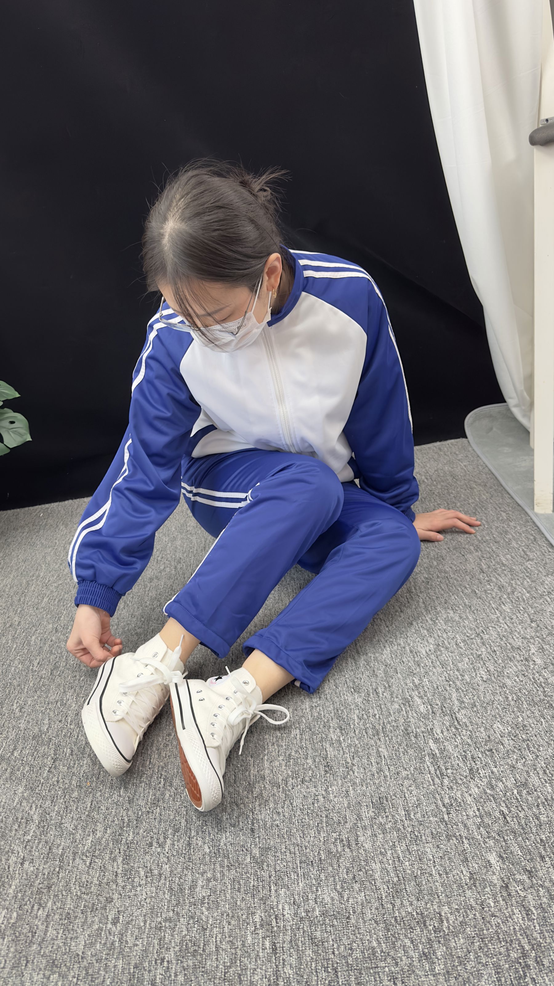 三禾摄影 No.008 校服 帆布鞋 船袜 短丝/(153P)